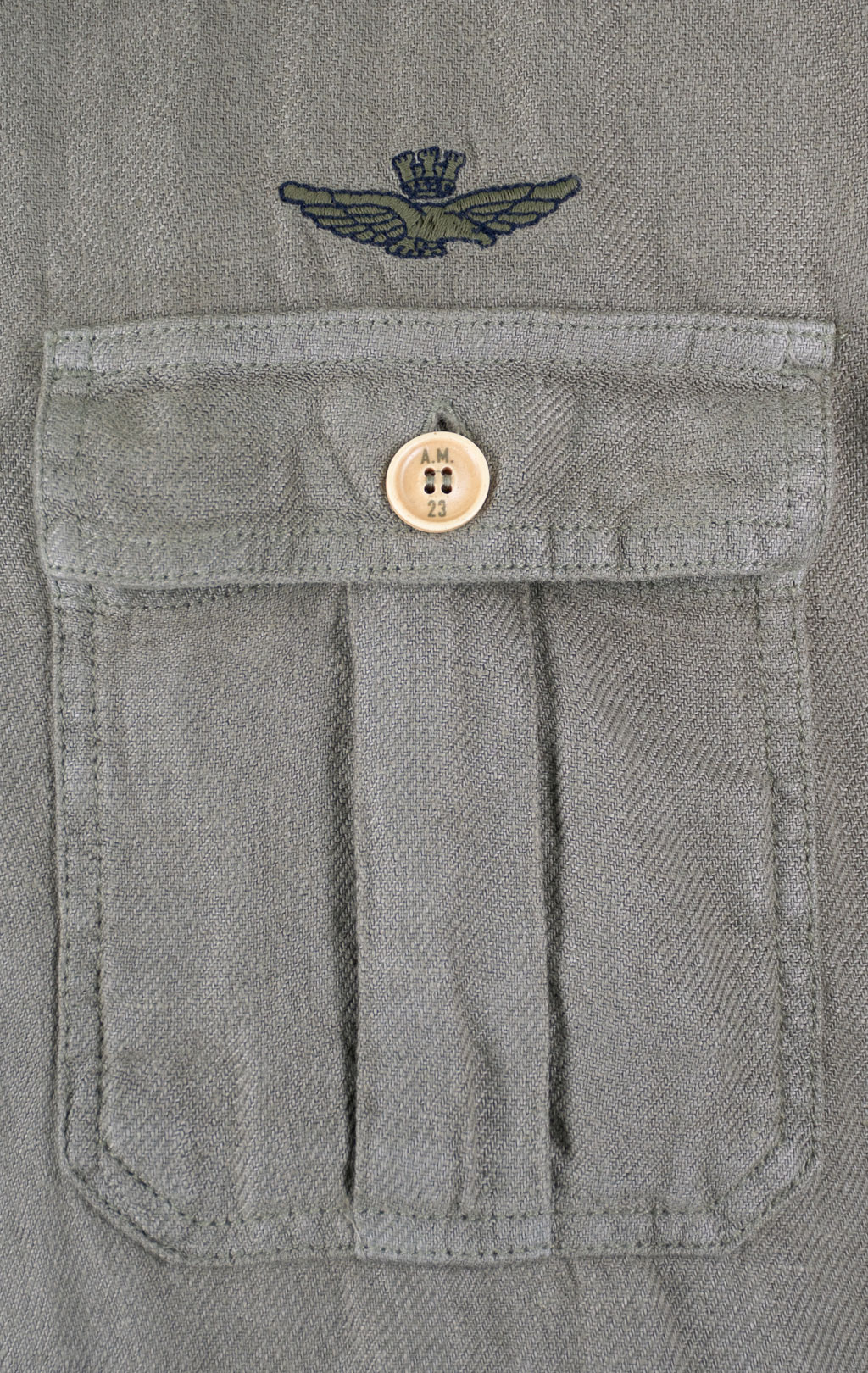 Рубашка AERONAUTICA MILITARE SS 26/IN lichen green (AC 0040) 