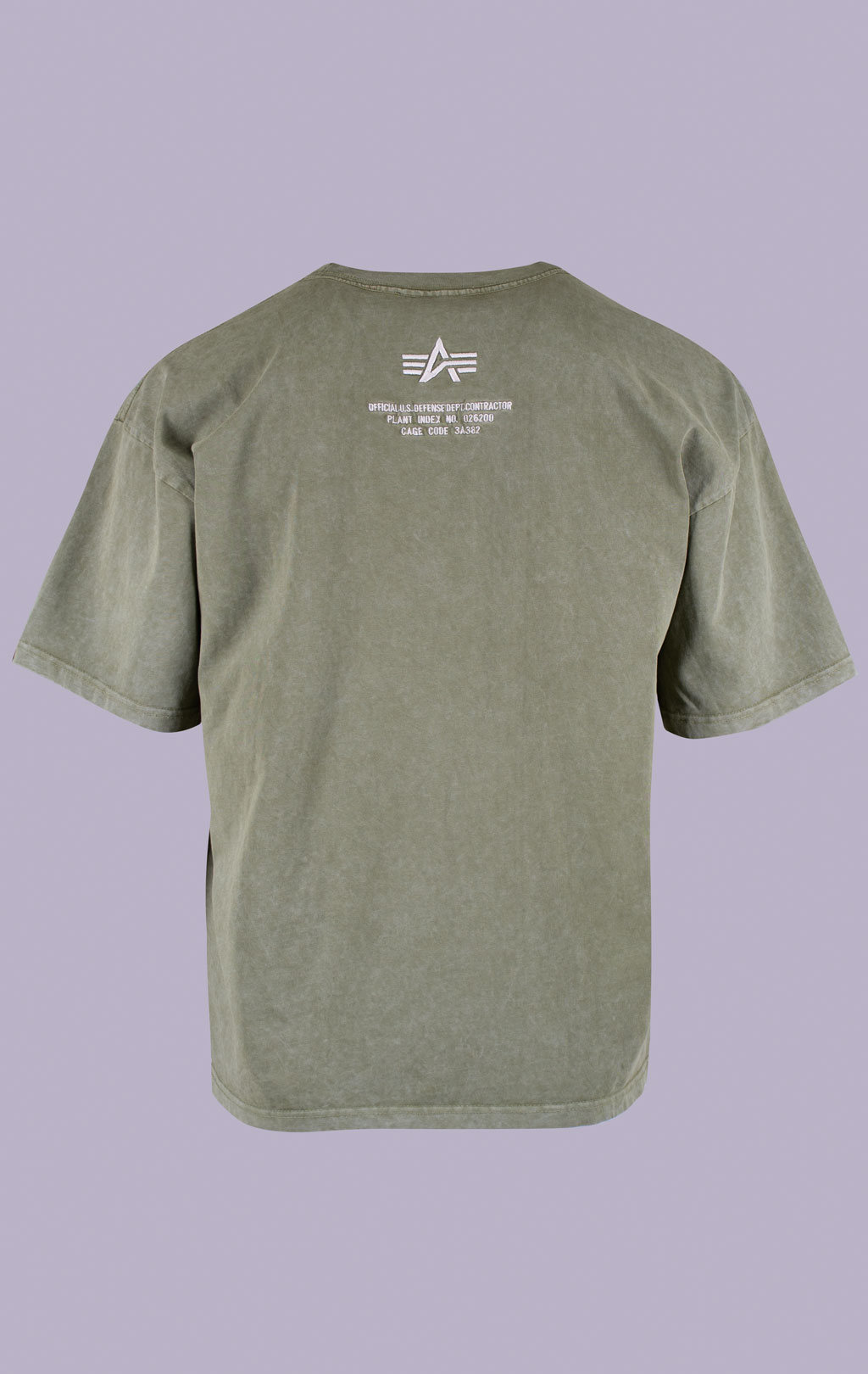 Футболка ALPHA INDUSTRIES ACID LOGO T moss green 