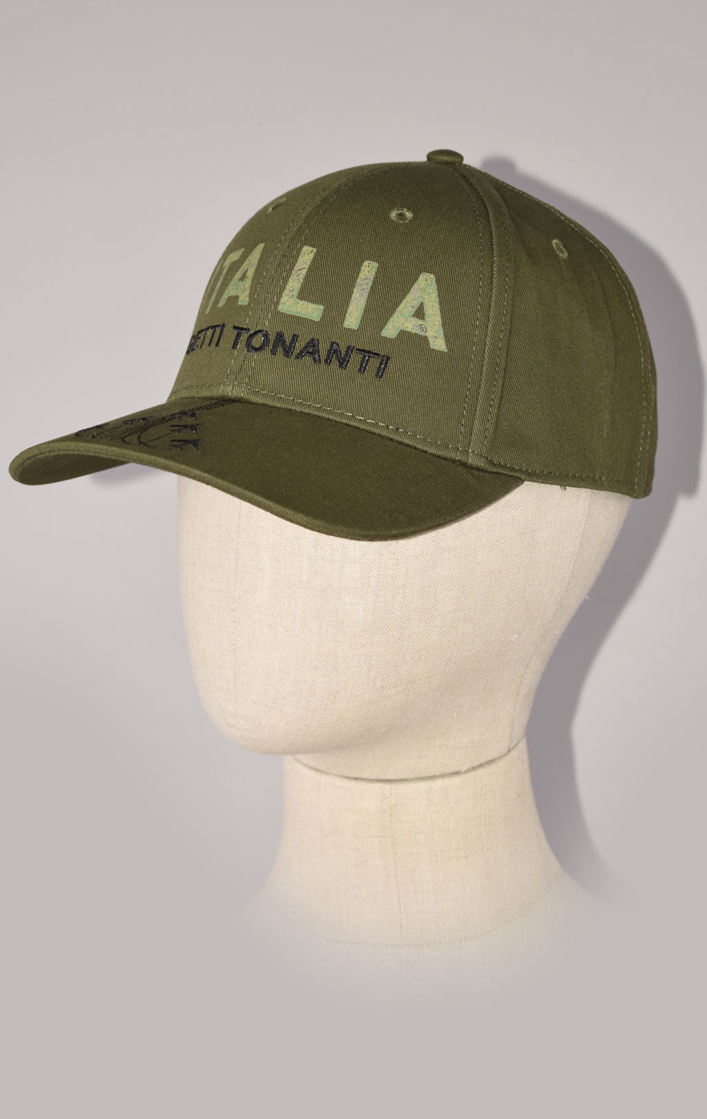 Бейсболка AERONAUTICA MILITARE SS 23/CN verde militare (HA 1139) 