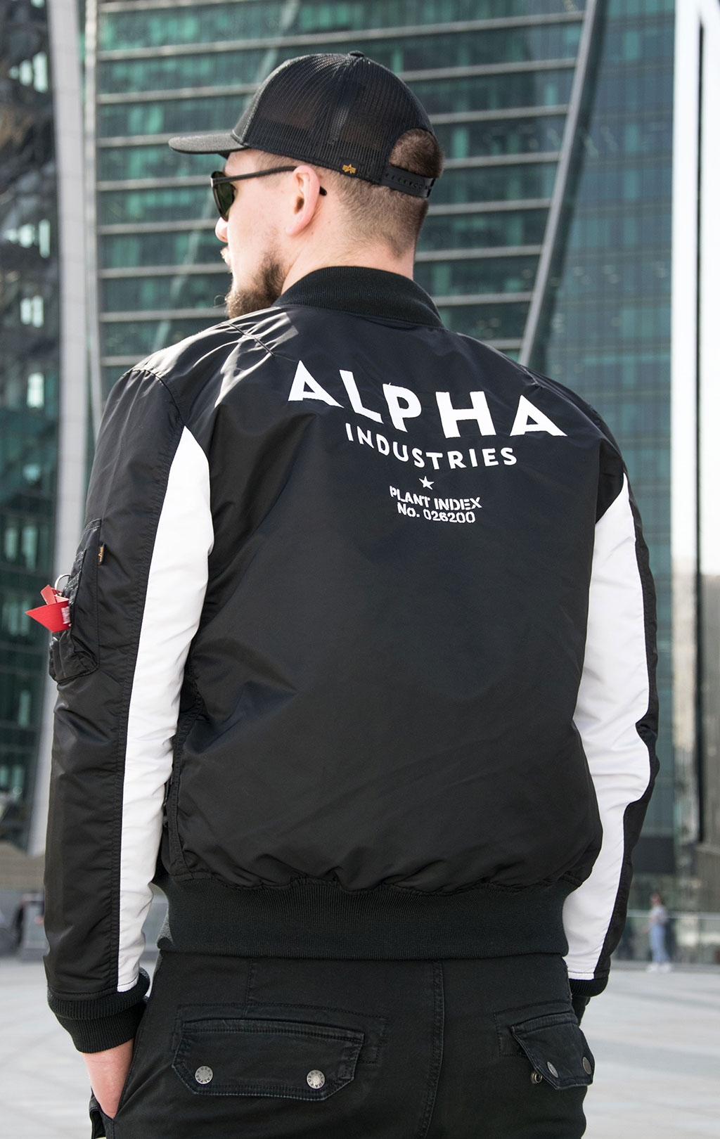 Ветровка-бомбер ALPHA INDUSTRIES MA-1 TT CUSTOM black 