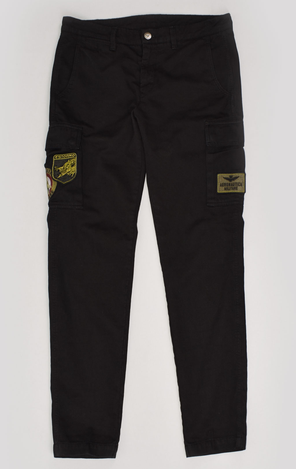 Брюки-карго AERONAUTICA MILITARE плотные FW 21/22/AL jet black (PA 1437) 