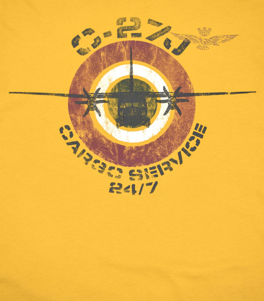 Лонгслив AERONAUTICA MILITARE FW 19/20 giallo spezie (TS 1665) 