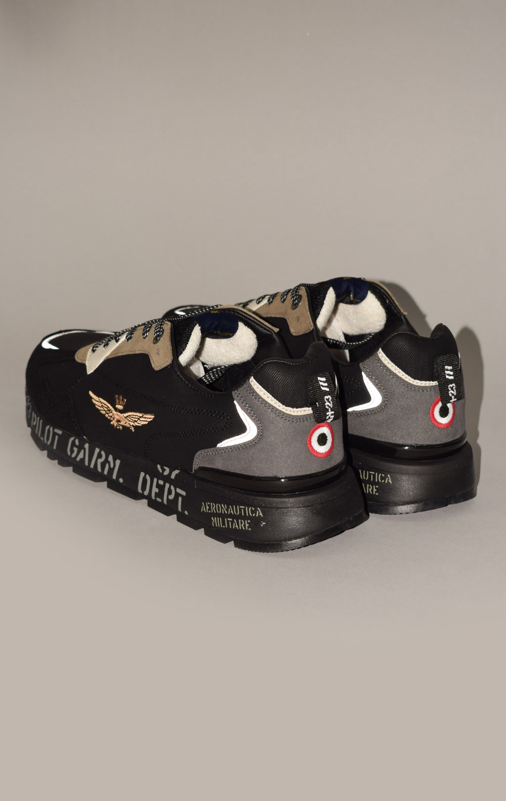 Кроссовки AERONAUTICA MILITARE FW 23/24 m/CN jet black (SC 214) 