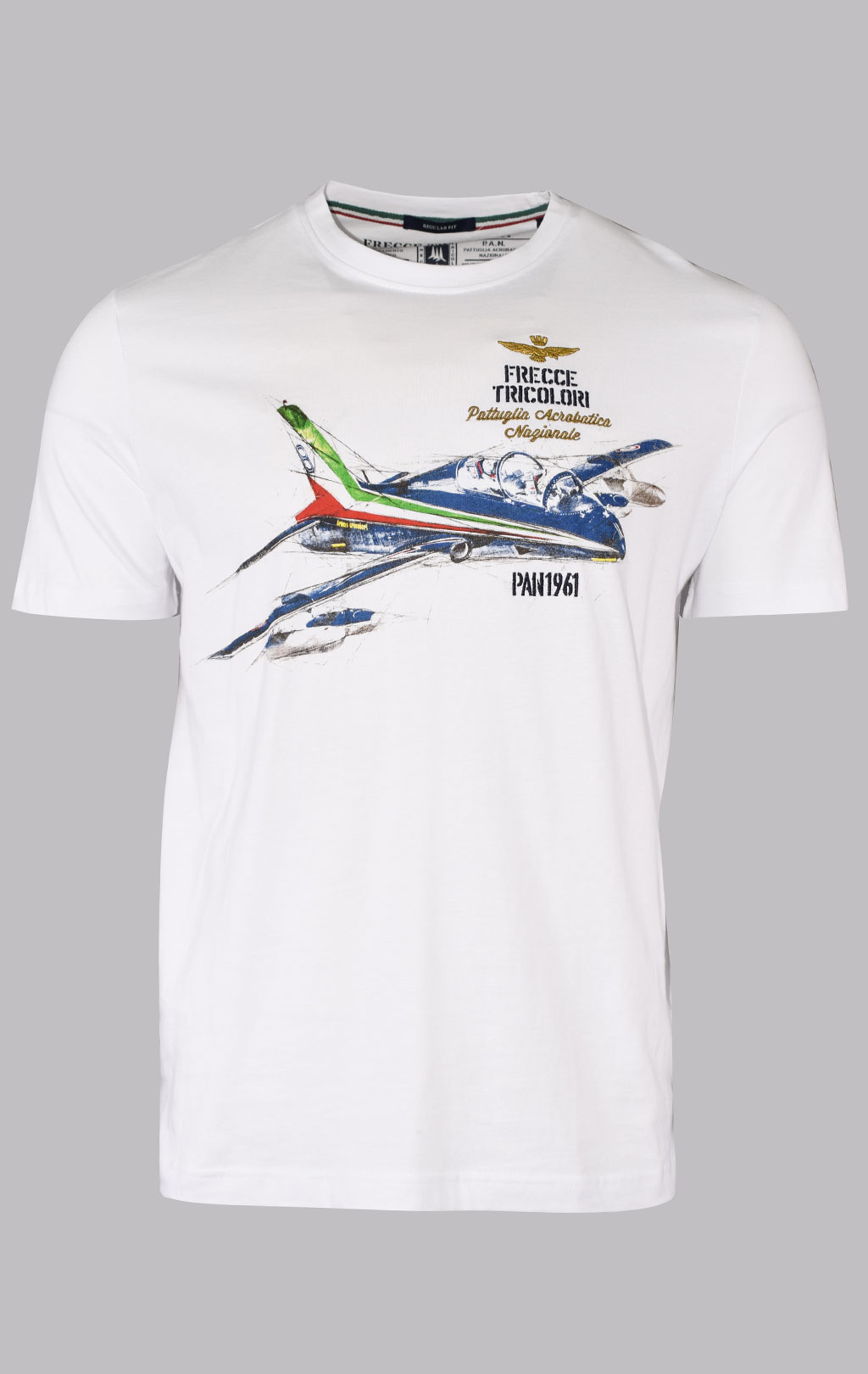 Футболка AERONAUTICA MILITARE SS 23/BD off white (TS 2080) 