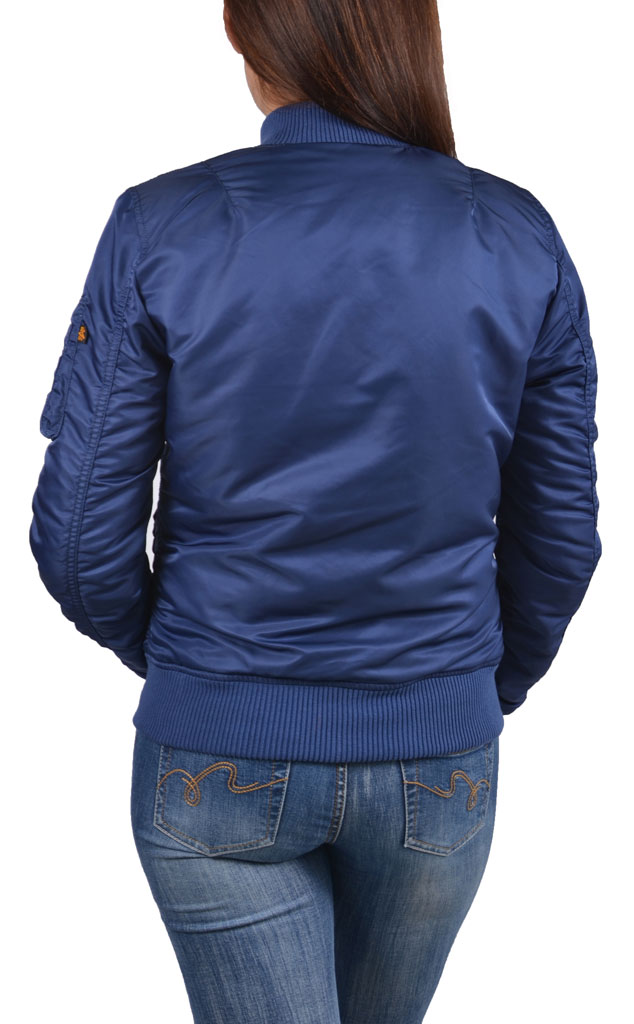 Женская куртка-бомбер лётная ALPHA INDUSTRIES VF 59 MA-1 blue ocean 