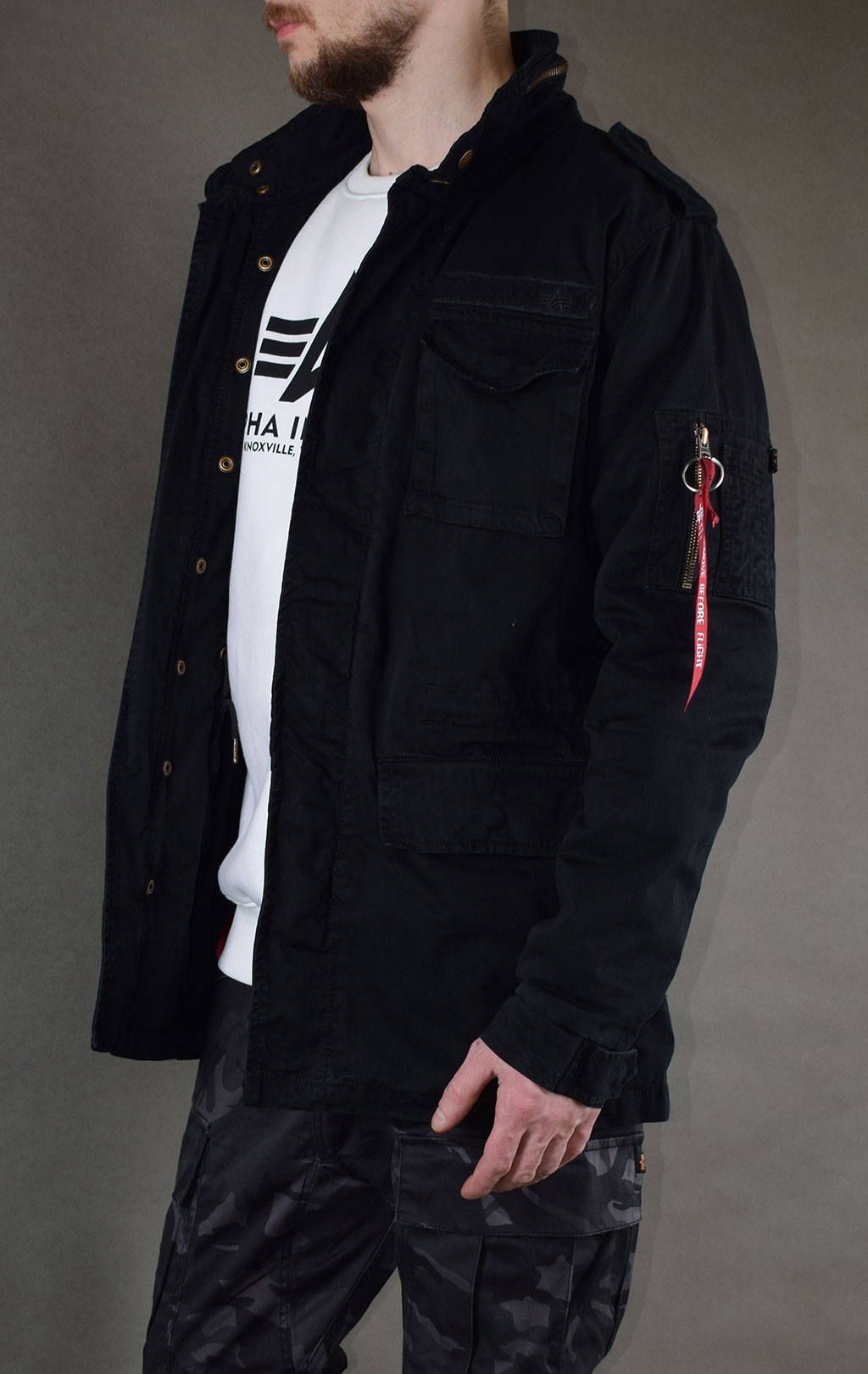 Ветровка ALPHA INDUSTRIES M-65 HUNTINGTON black 