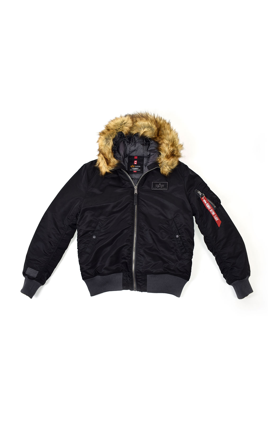 Куртка ALPHA INDUSTRIES MA-1 HOODED CW black 