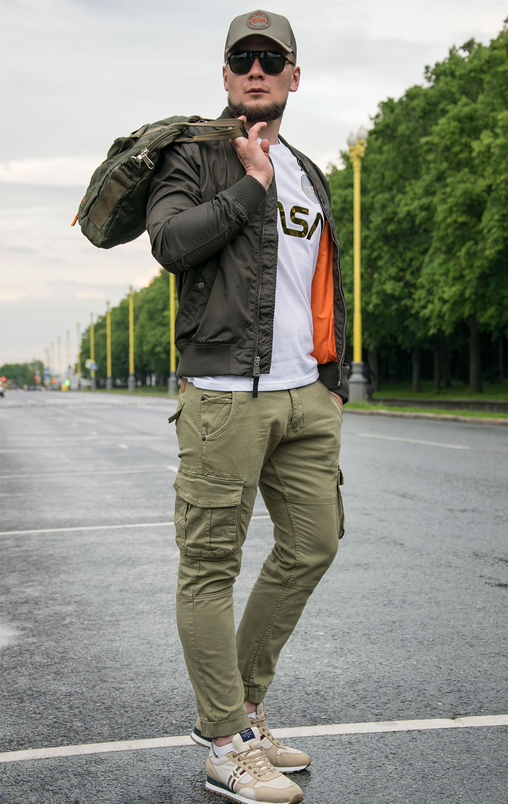 Ветровка-бомбер ALPHA INDUSTRIES MA-1 TT big size rep. grey 
