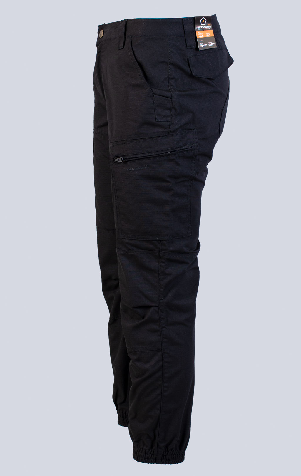 Брюки тактические Pentagon YPERO big size хлопок35%/полиэстер65% Rip-Stop black 05035 