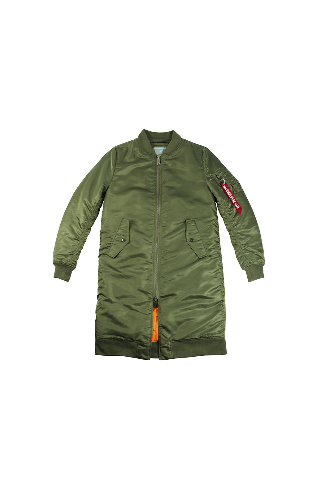 Женская куртка-бомбер лётная ALPHA INDUSTRIES COAT RIB MA-1 sage green 