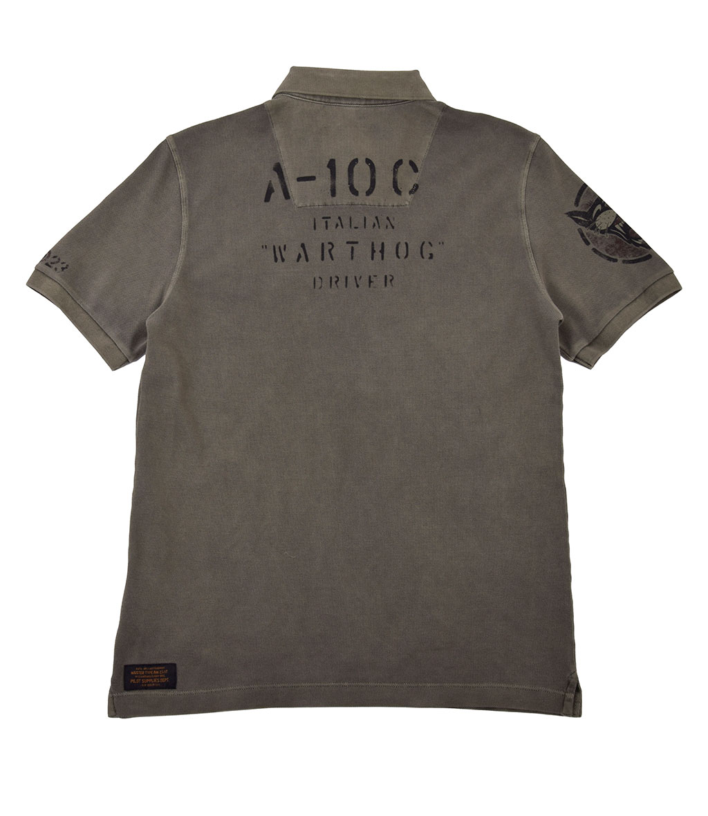 Футболка-поло AERONAUTICA MILITARE SS19 green mountain (PO 1332) 