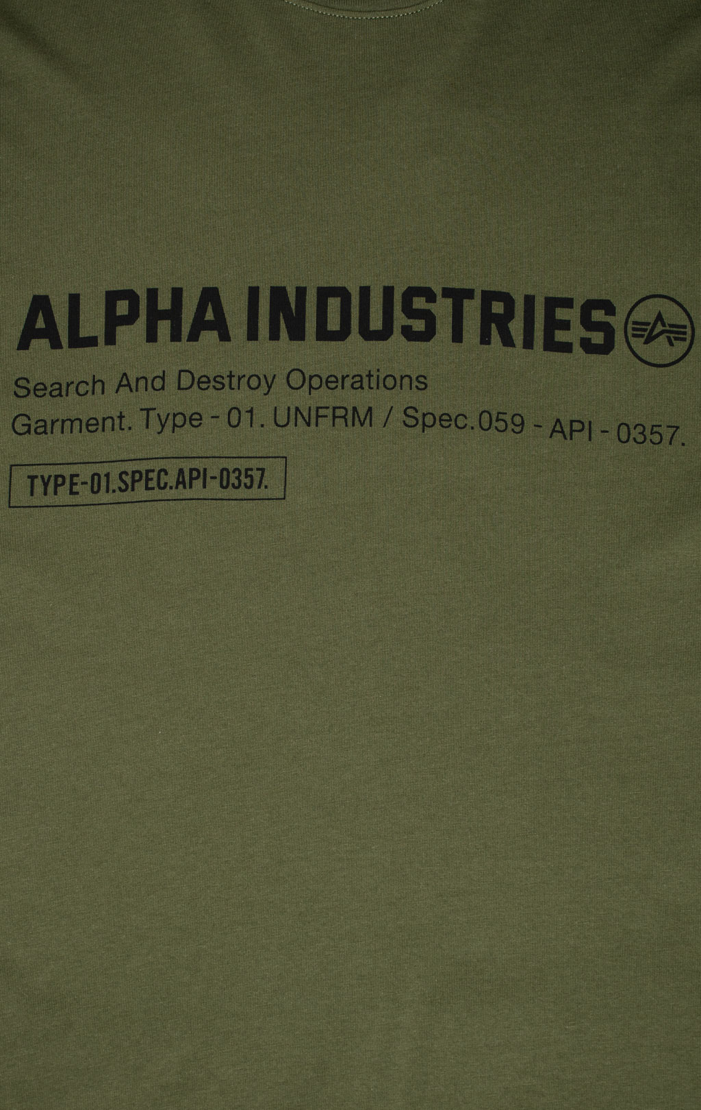 Футболка ALPHA INDUSTRIES UNFRM SPEC TEE SS 25 m olive 