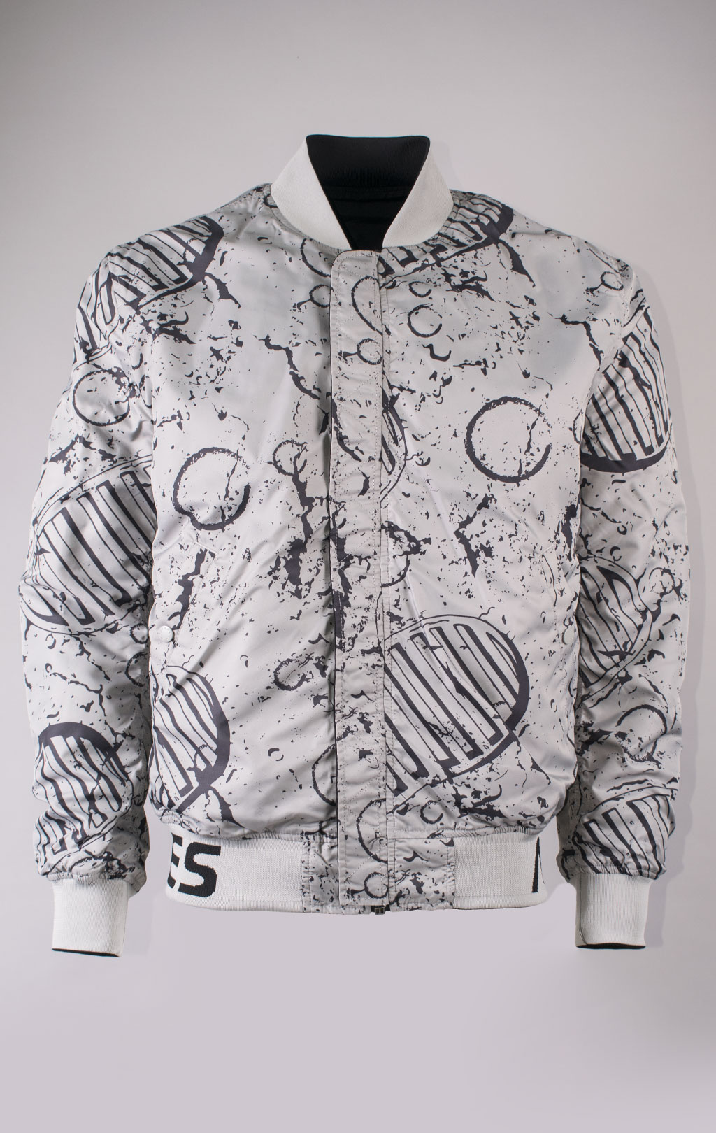 Ветровка-бомбер ALPHA INDUSTRIES MA-1 MOON LANDING REVERSIBLE black 