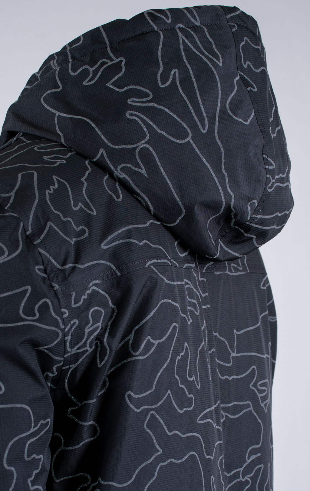Аляска ALPHA INDUSTRIES N-3B PRIMALOFT PARKA reflective black camo 