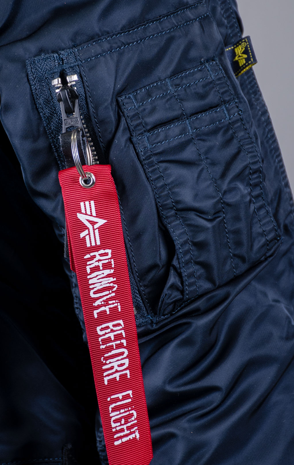 Аляска ALPHA INDUSTRIES SLIM FIT GEN-I big size N-3B rep. blue/orange 