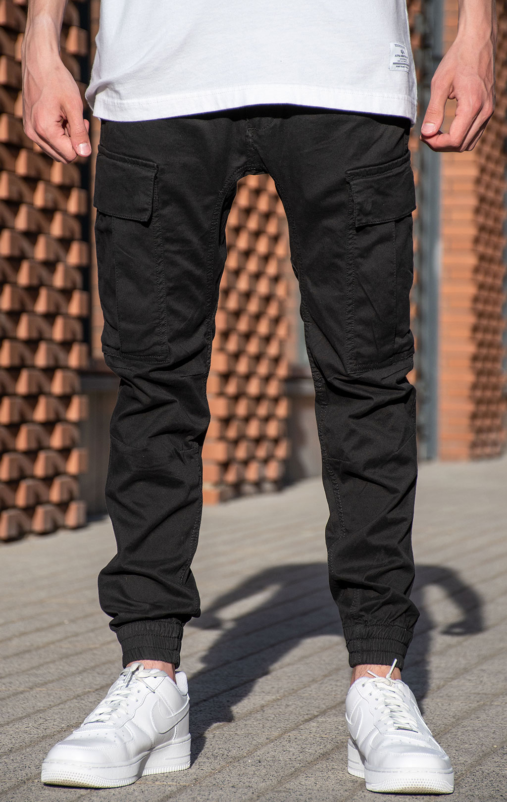 Брюки-карго ALPHA INDUSTRIES ARMY black 
