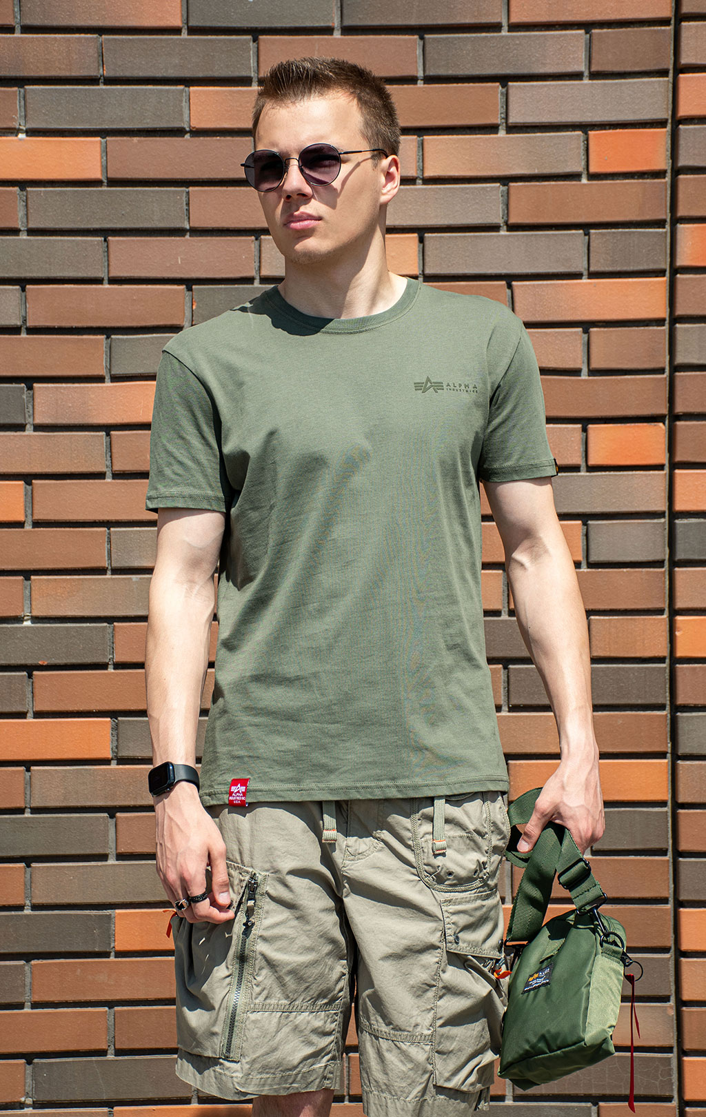 Футболка ALPHA INDUSTRIES AIR FORCE T dark olive 