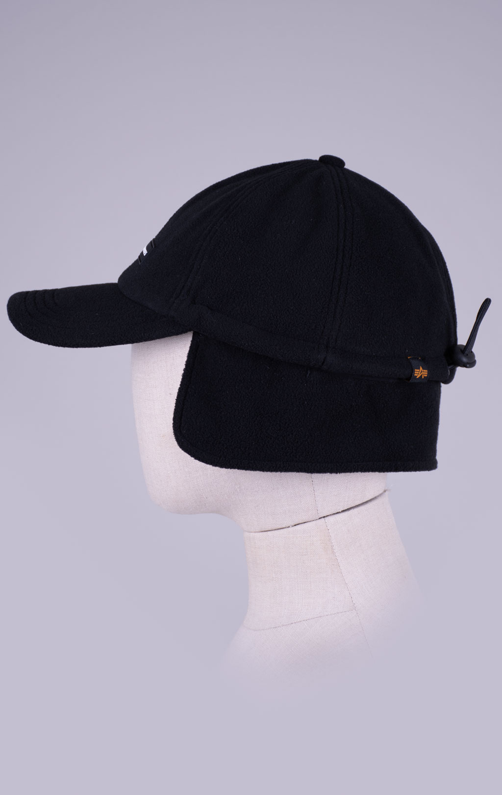 Бейсболка ALPHA INDUSTRIES SNOW CAP RUBBER LOGO black 