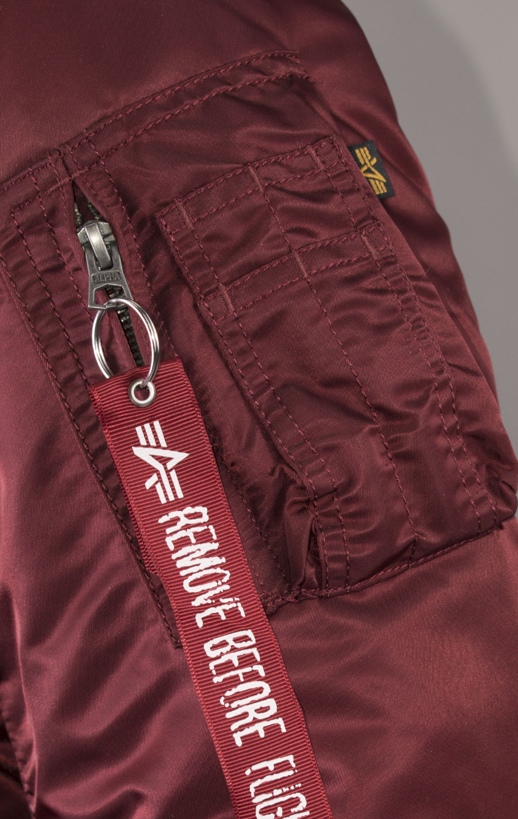 Куртка-бомбер лётная ALPHA INDUSTRIES MA-1 D-Tec burgundy 