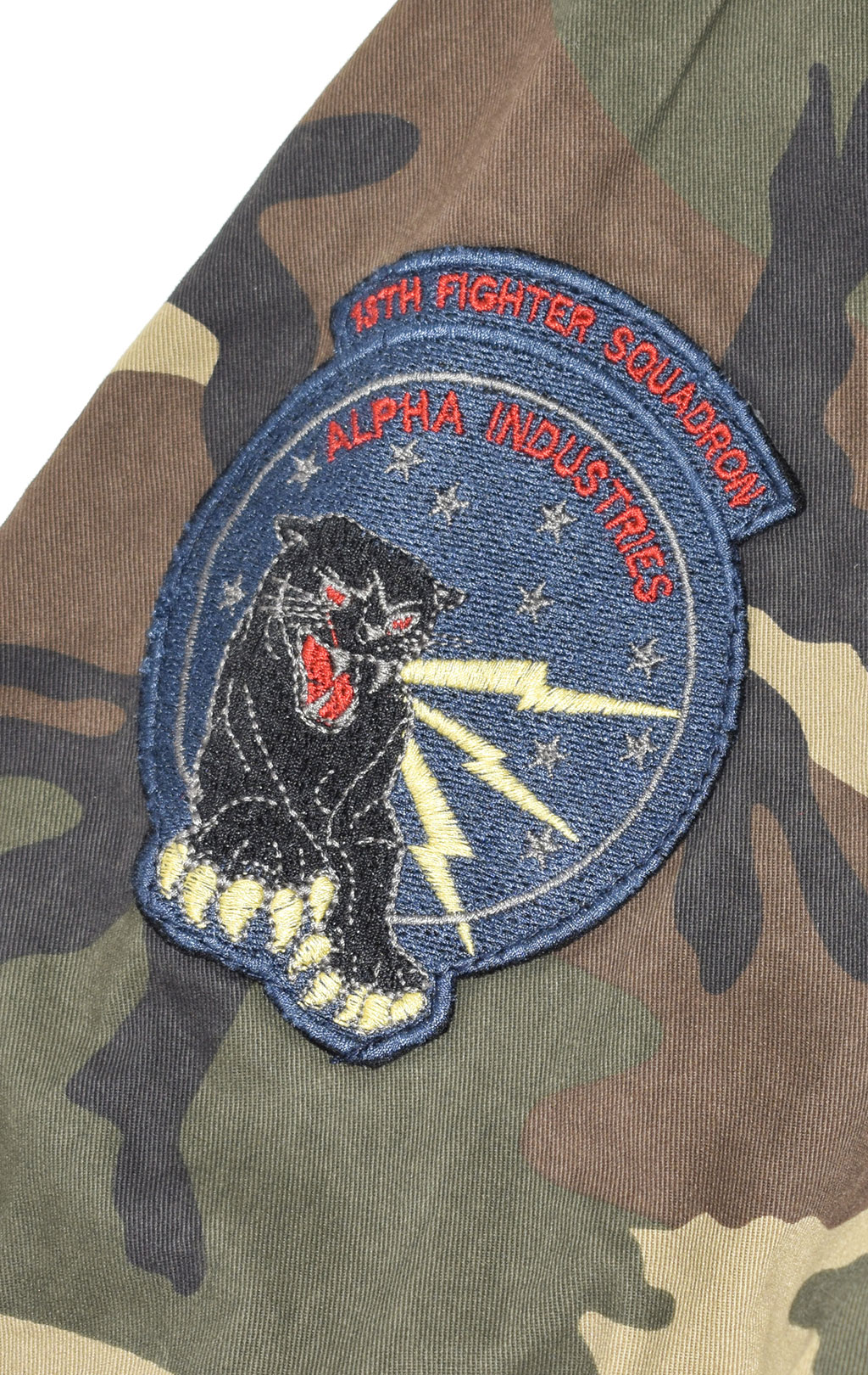 Ветровка ALPHA INDUSTRIES M-65 HUNTINGTON PATCH camo woodland 