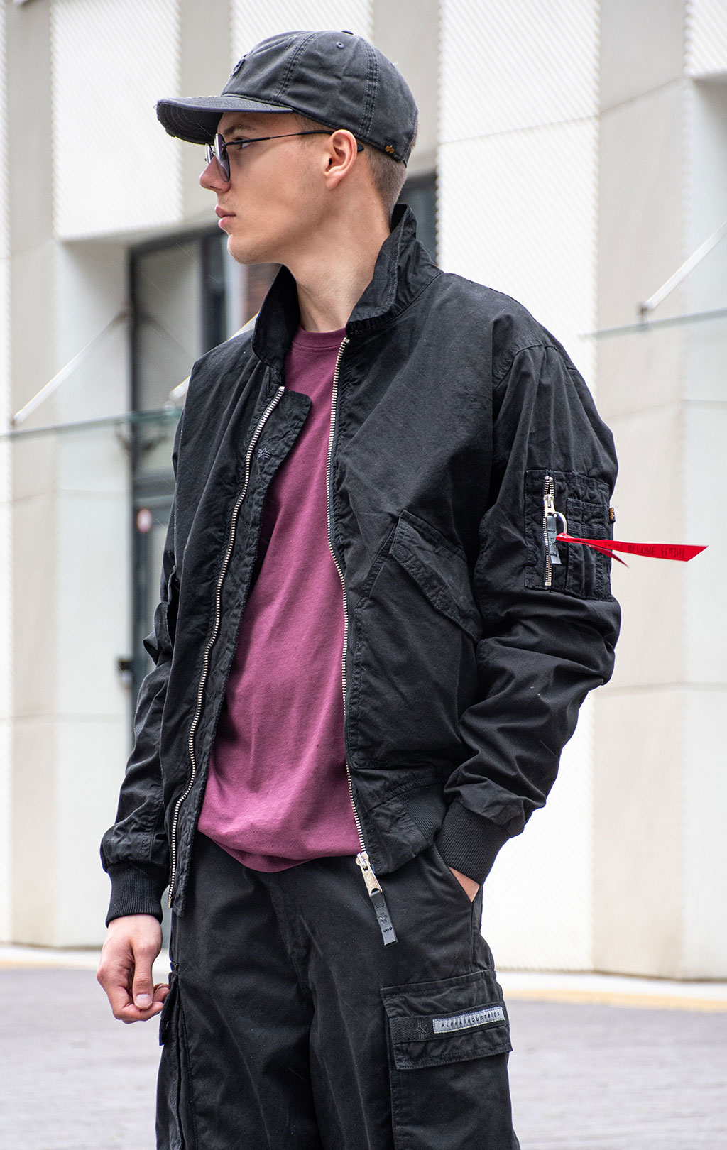 Ветровка ALPHA INDUSTRIES CWU 36/P CANVAS black 