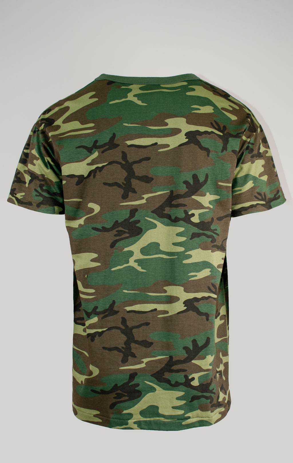 Футболка полевая cotton/poly camo woodland США
