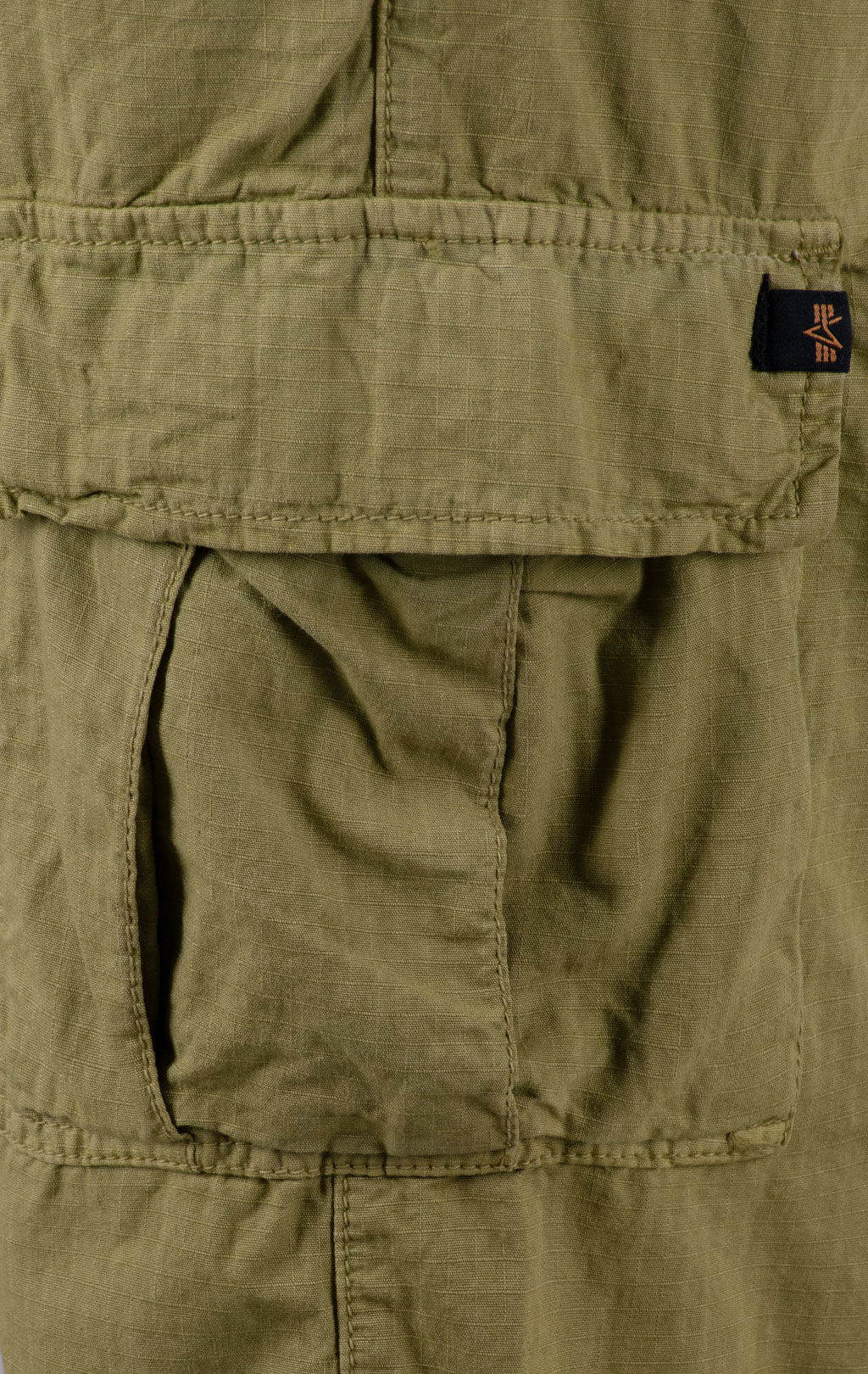 Шорты карго ALPHA INDUSTRIES rip-stop khaki green 