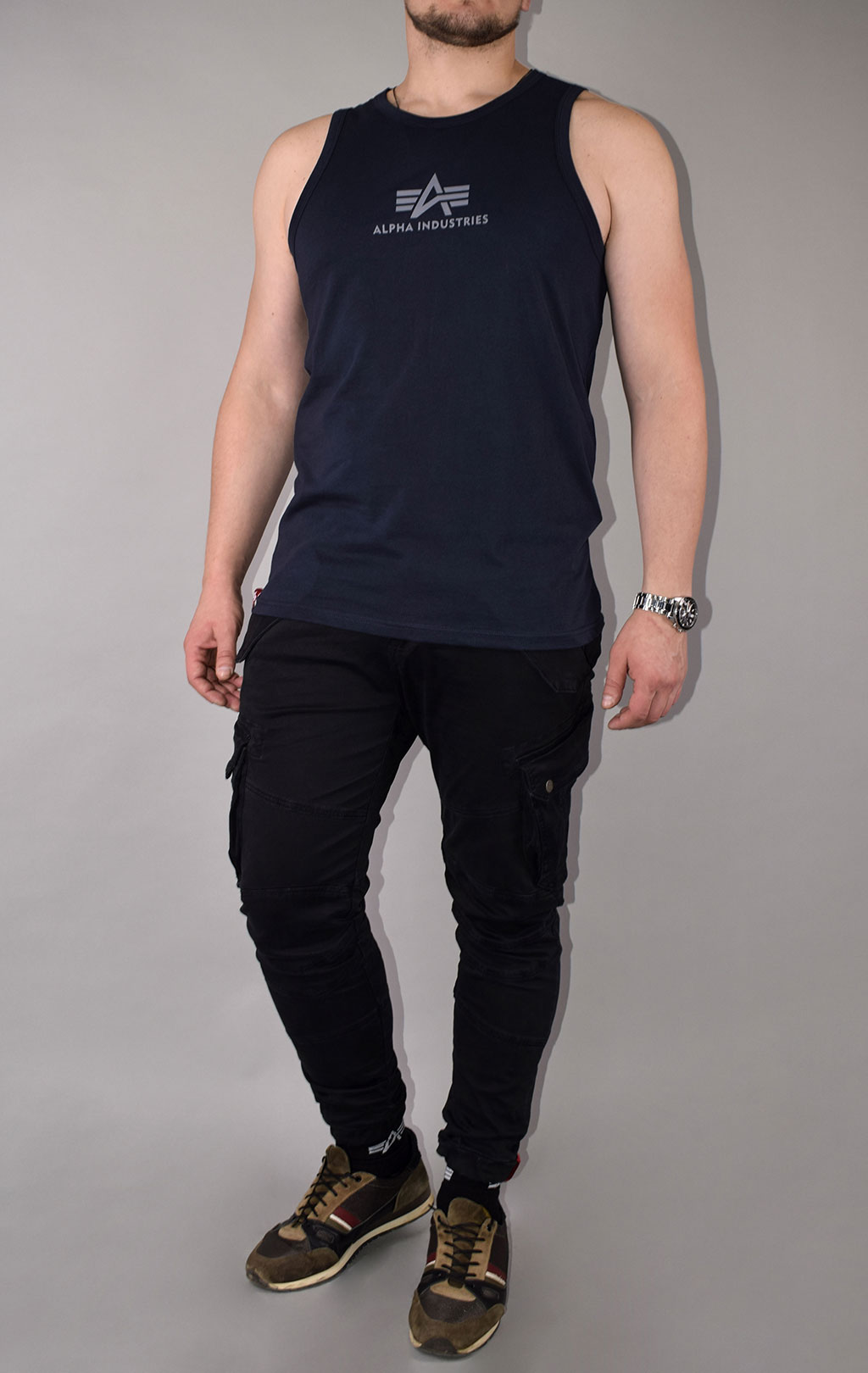 Майка ALPHA INDUSTRIES BASIC TANK rep. blue 