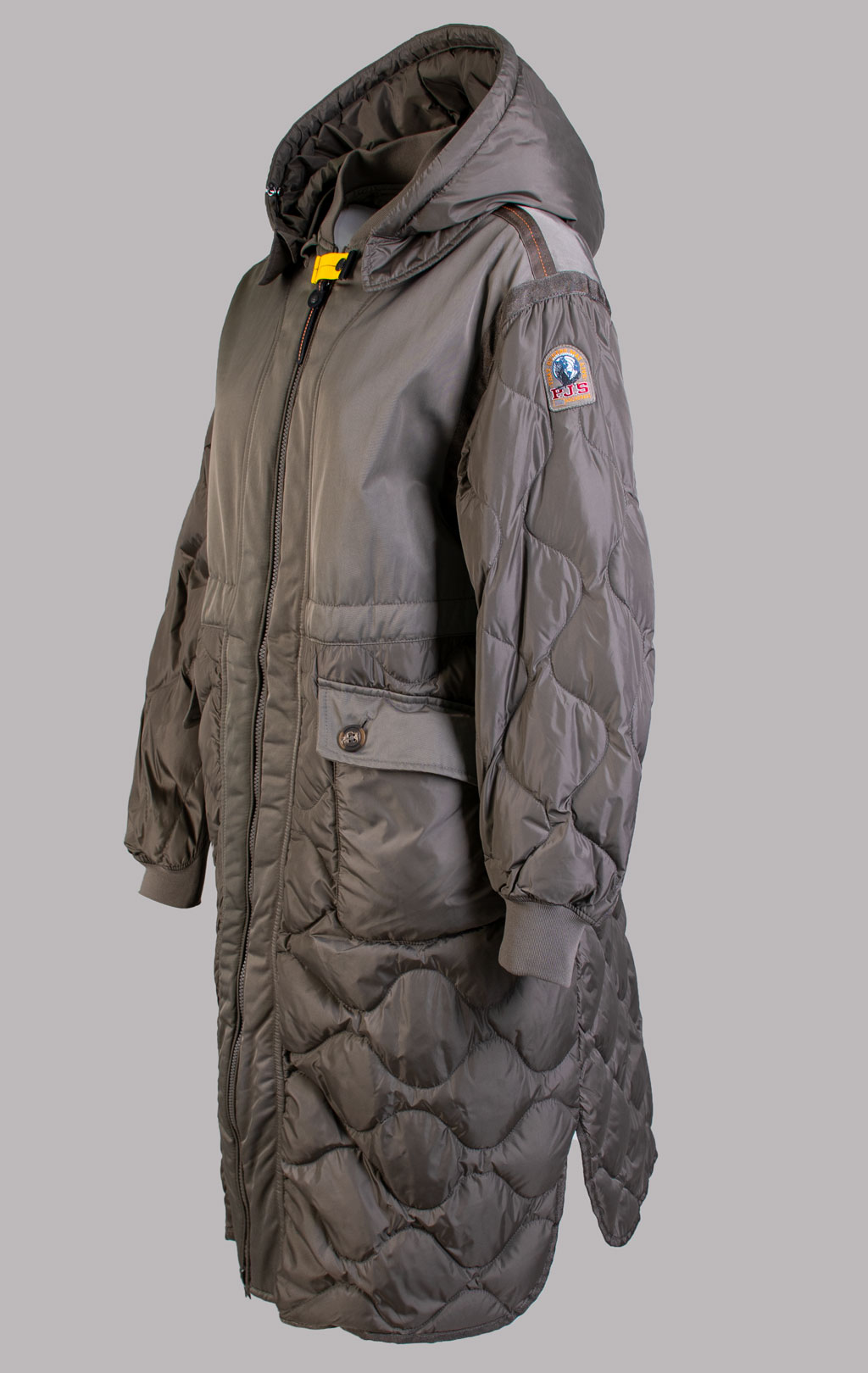 Женское пальто пуховое PARAJUMPERS KAGURA FW 25/26 olive grey 