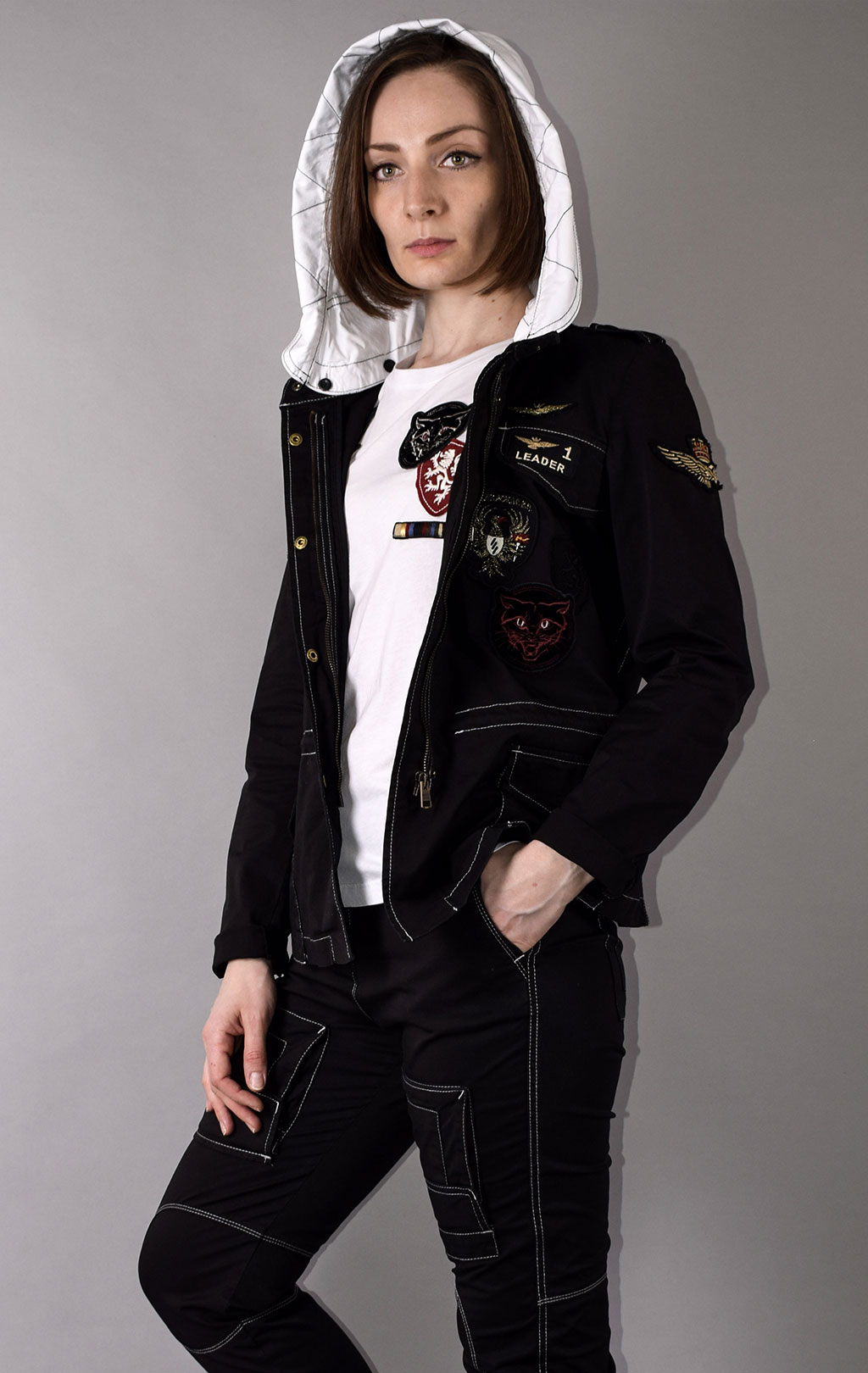 Женская ветровка AERONAUTICA MILITARE SS 21 m/AL nero (AB 1961) 