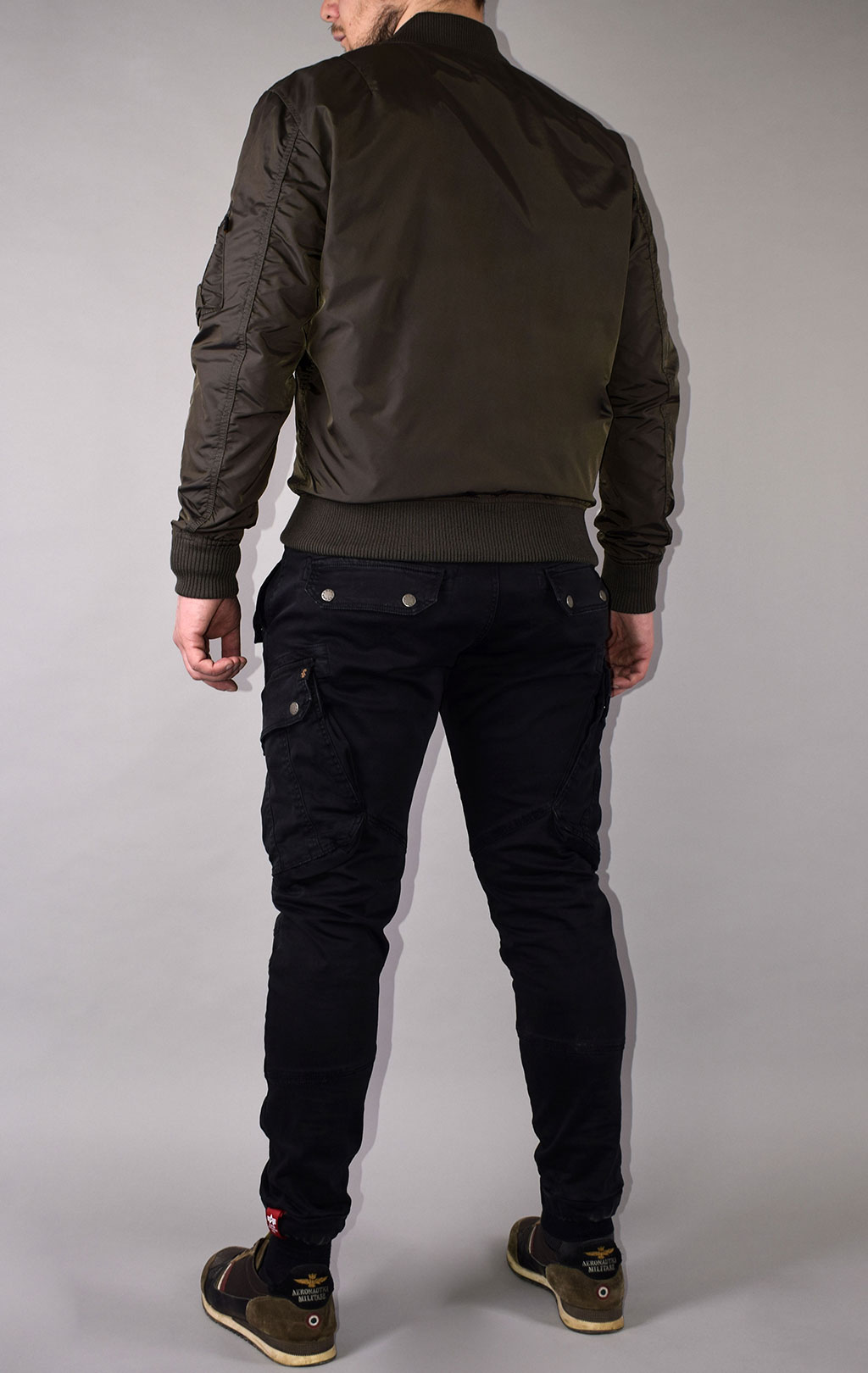 Ветровка-бомбер ALPHA INDUSTRIES MA-1 TT big size rep. grey 