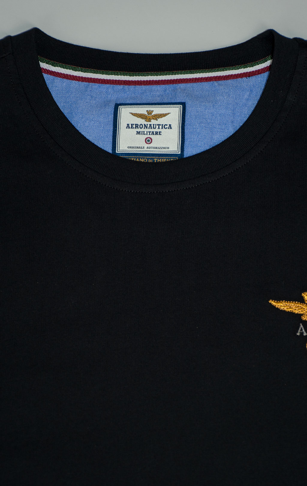 Лонгслив AERONAUTICA MILITARE FW 25/26/TR jet black (TS 2390) 