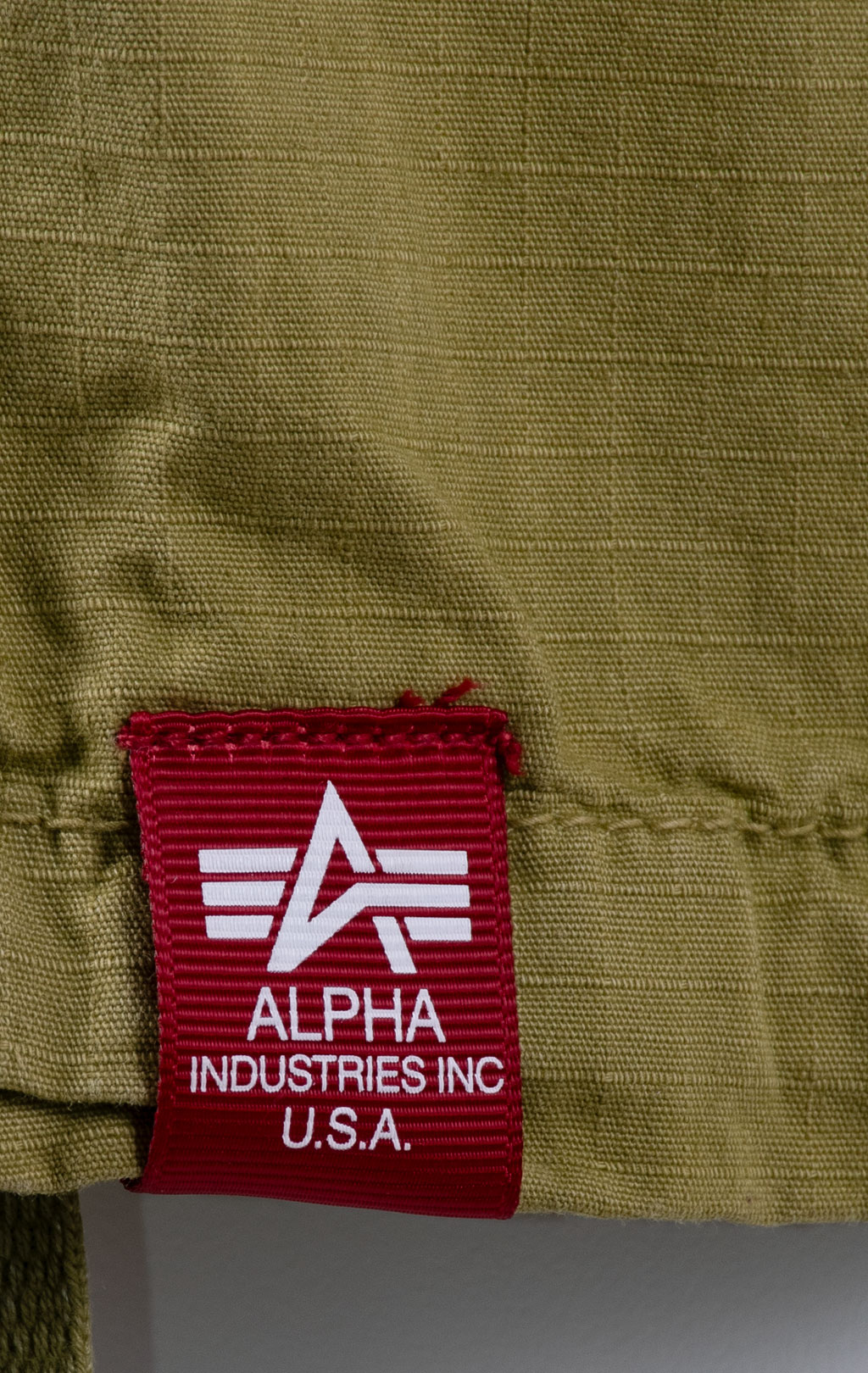 Шорты карго ALPHA INDUSTRIES rip-stop khaki green 