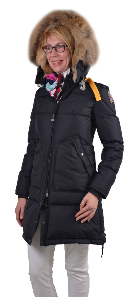 Женская куртка-пуховик PARAJUMPERS LONG BEAR navy 