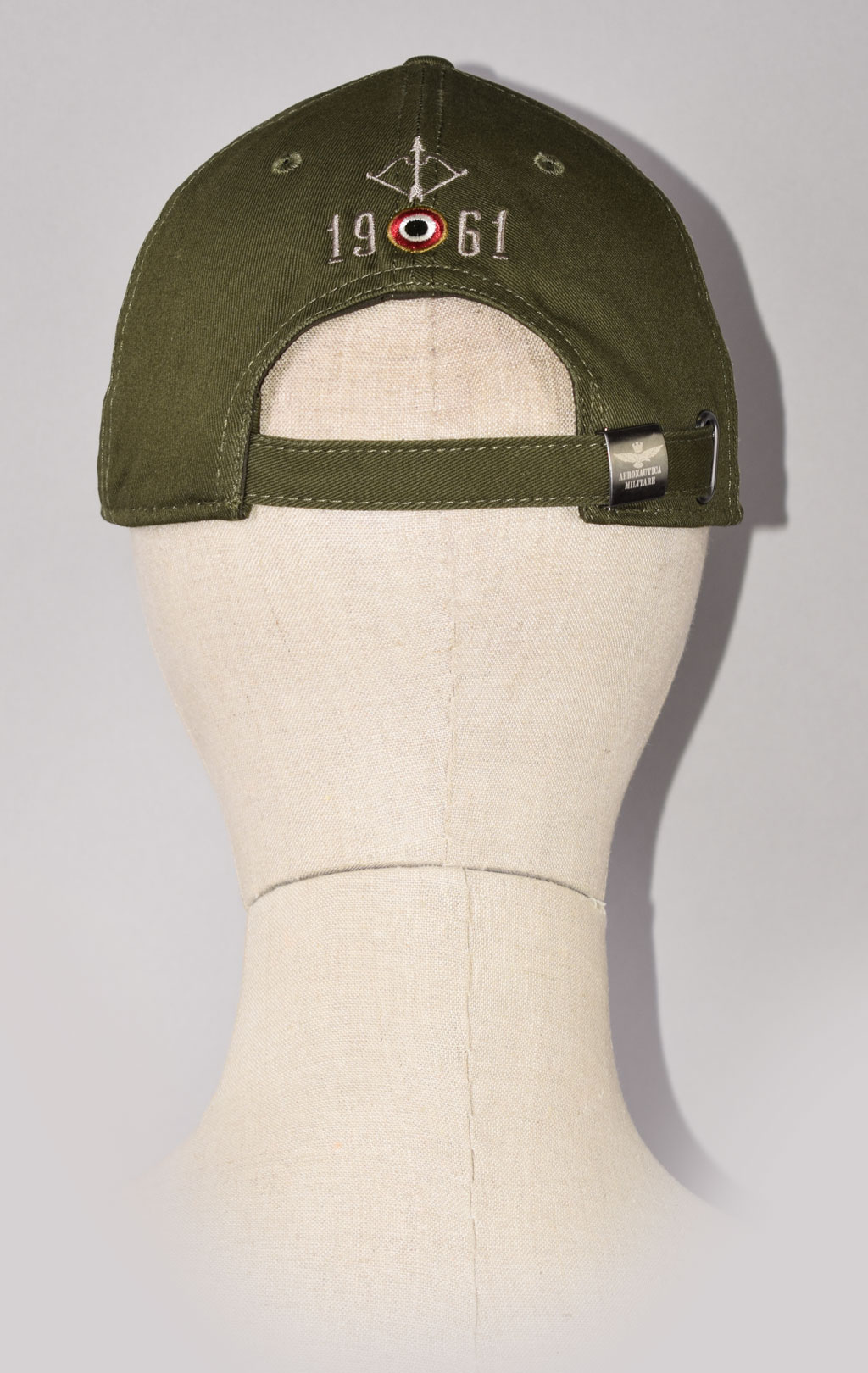 Бейсболка AERONAUTICA MILITARE SS 22/CN verde militare (HA 1104) 