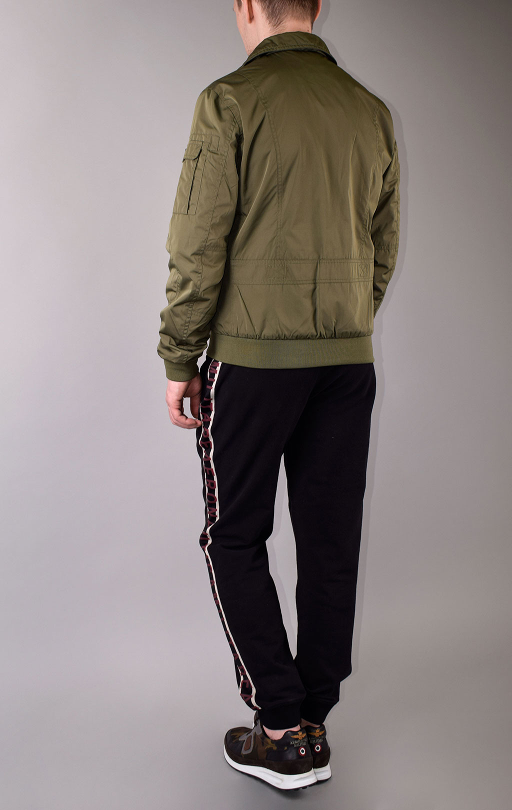 Ветровка-бомбер AERONAUTICA MILITARE SS19 green mountain (AB 1719) 