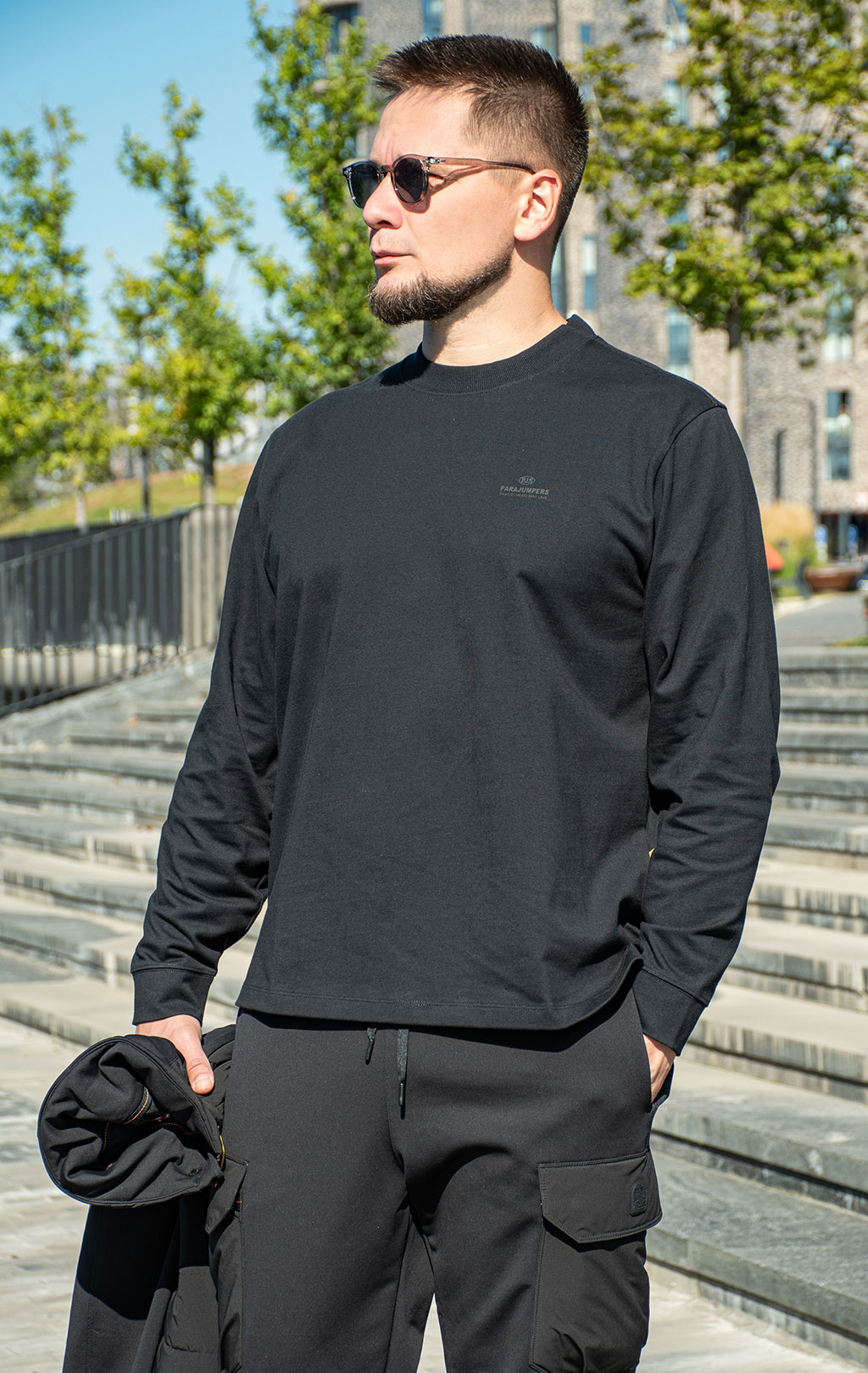 Лонгслив PARAJUMPERS ROYAL плотный FW 25/26 black 