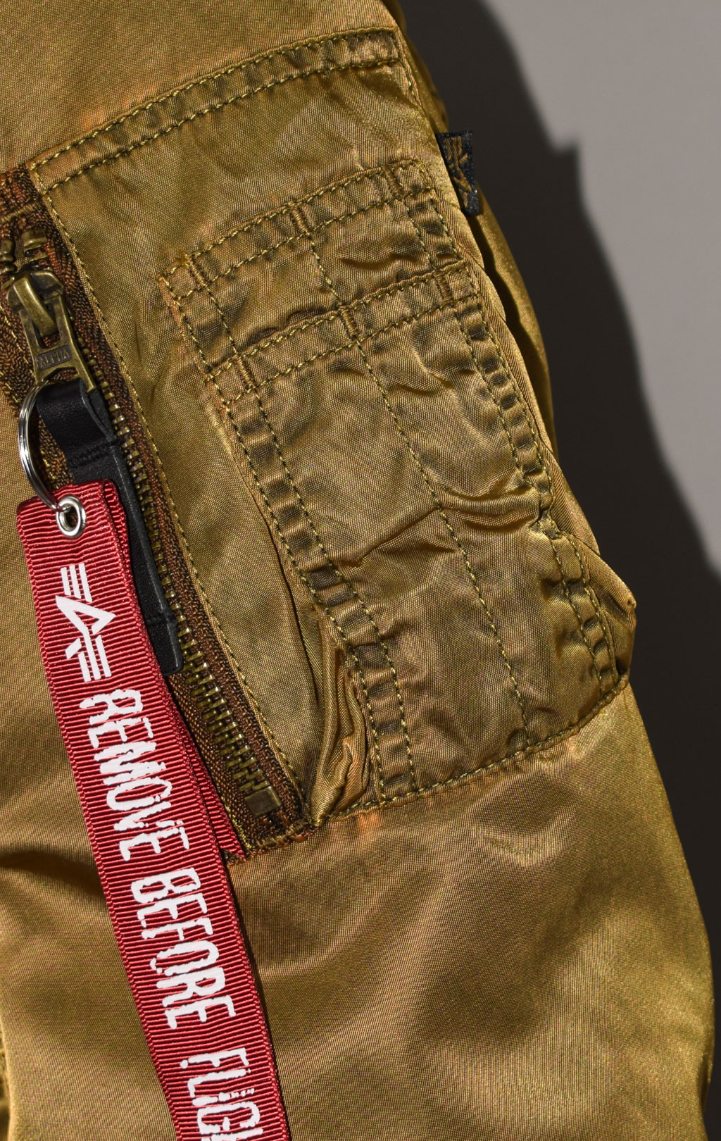 Ветровка-бомбер ALPHA INDUSTRIES MA-1 VF LW BATTLEWASH washed orange 