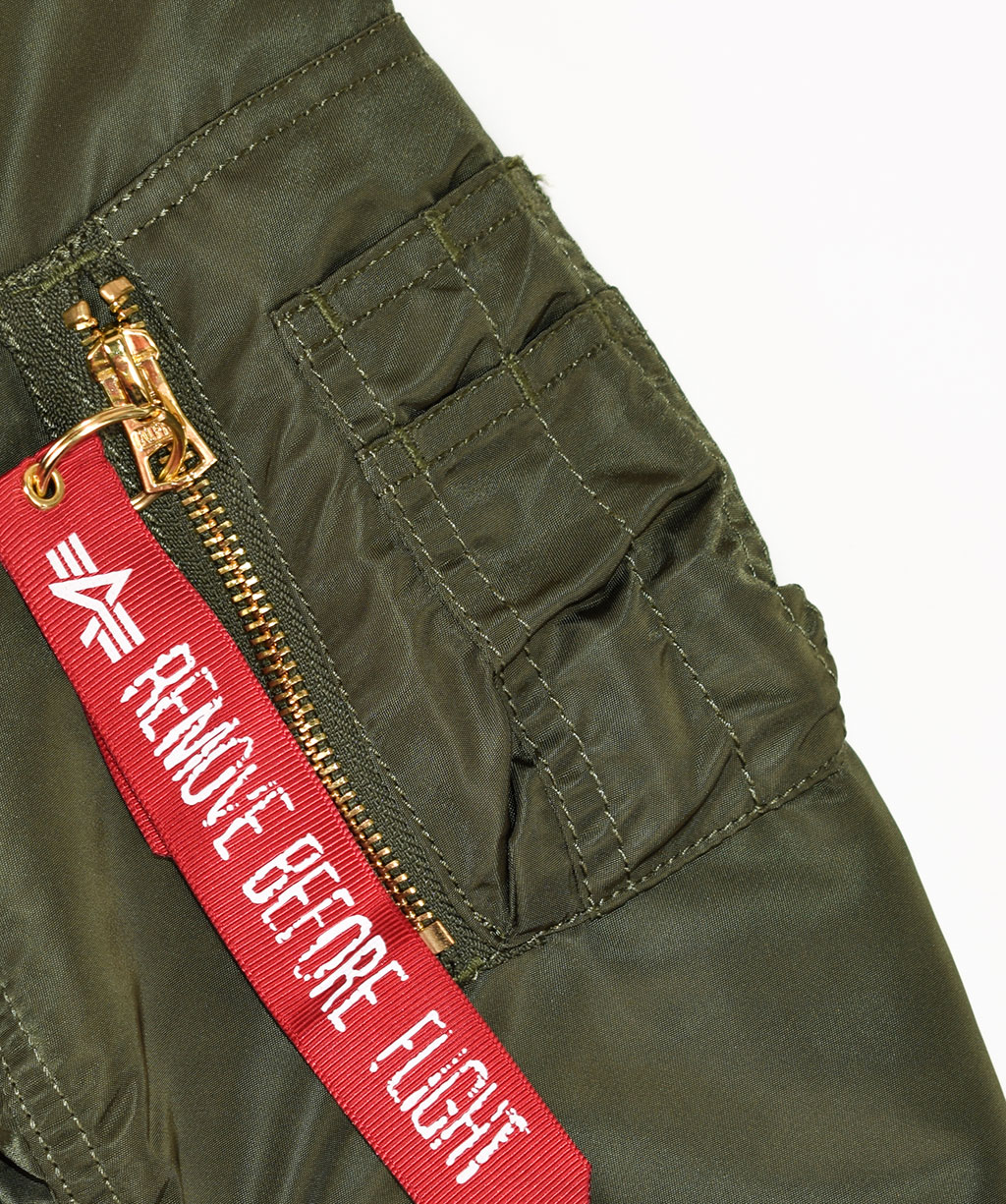 Женская куртка-бомбер удлинённая ALPHA INDUSTRIES COAT PM MA-1 dark green 