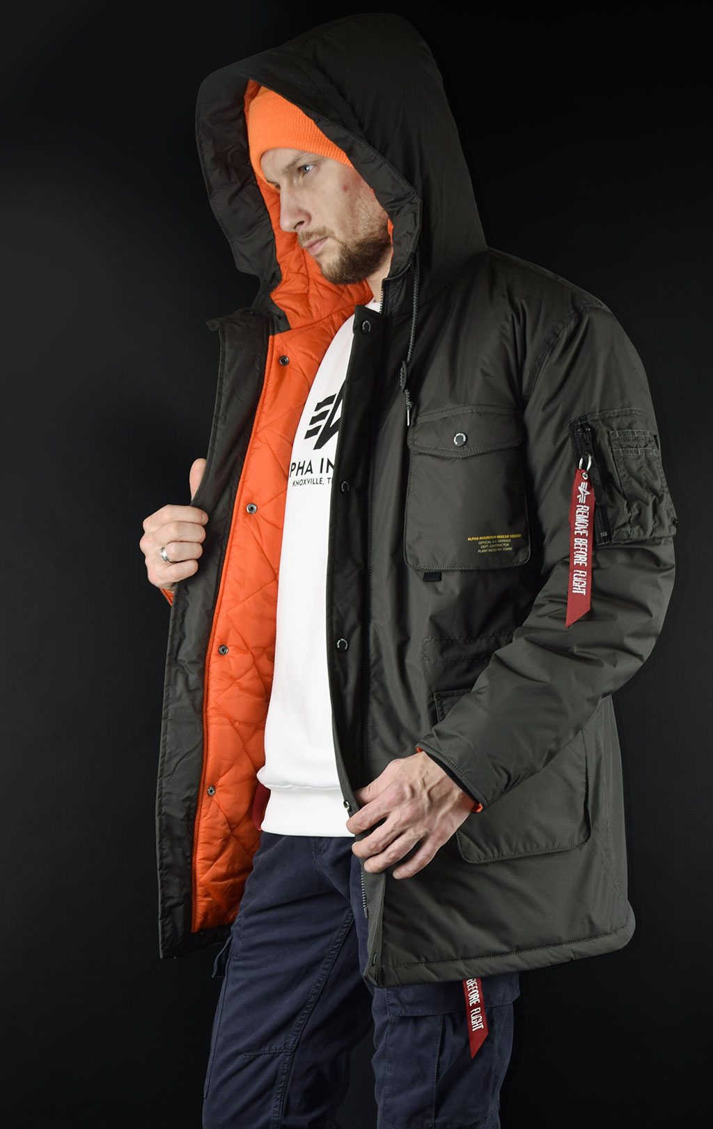 Куртка ALPHA INDUSTRIES MOUNTAIN ALL WEATHER JACKET greyblack 