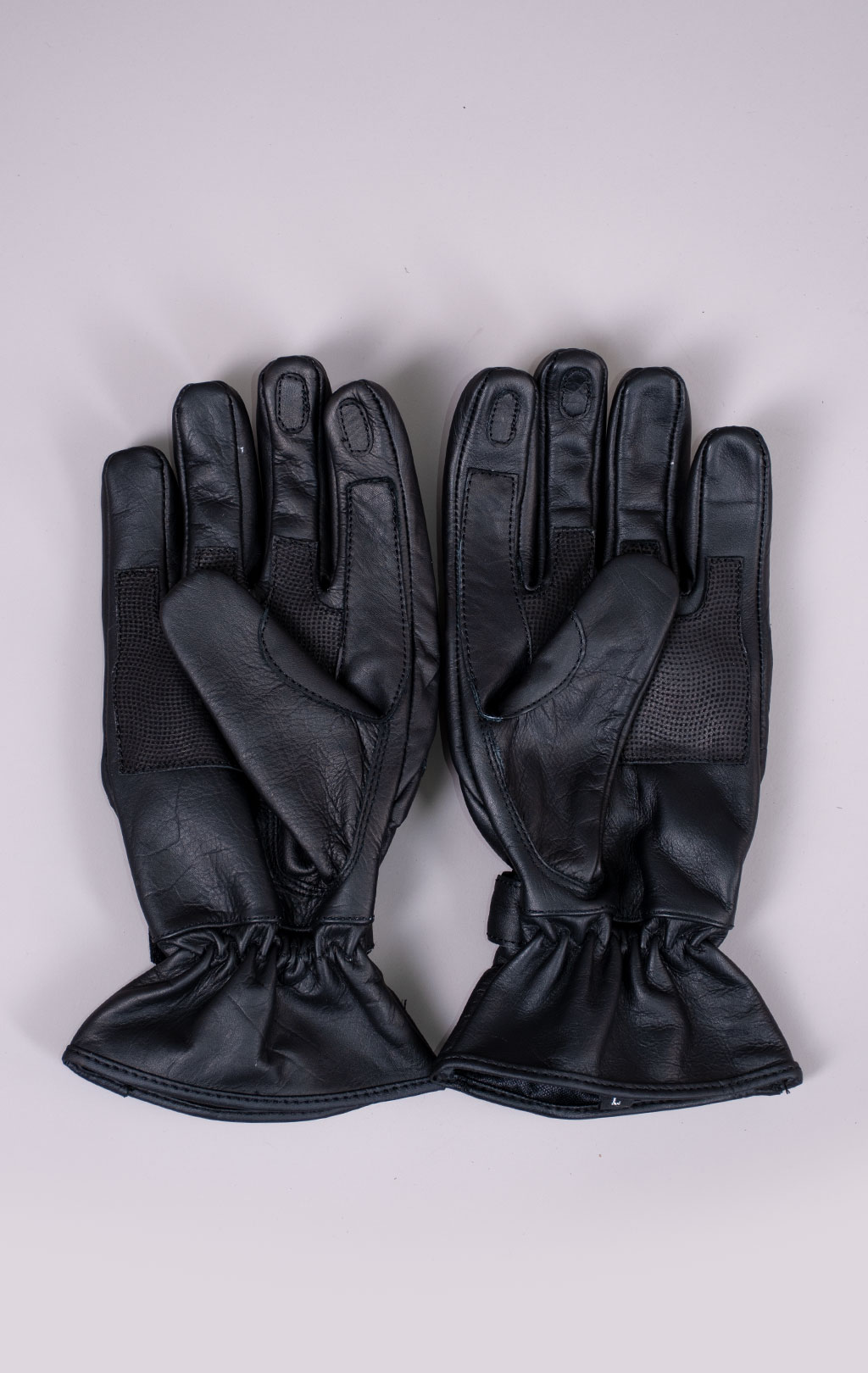 Перчатки с защитой поликарбон кожа black MBG-58 Пакистан