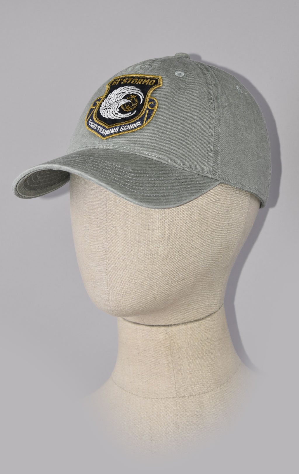 Бейсболка AERONAUTICA MILITARE SS 23/CN verde militare (HA 1127) 