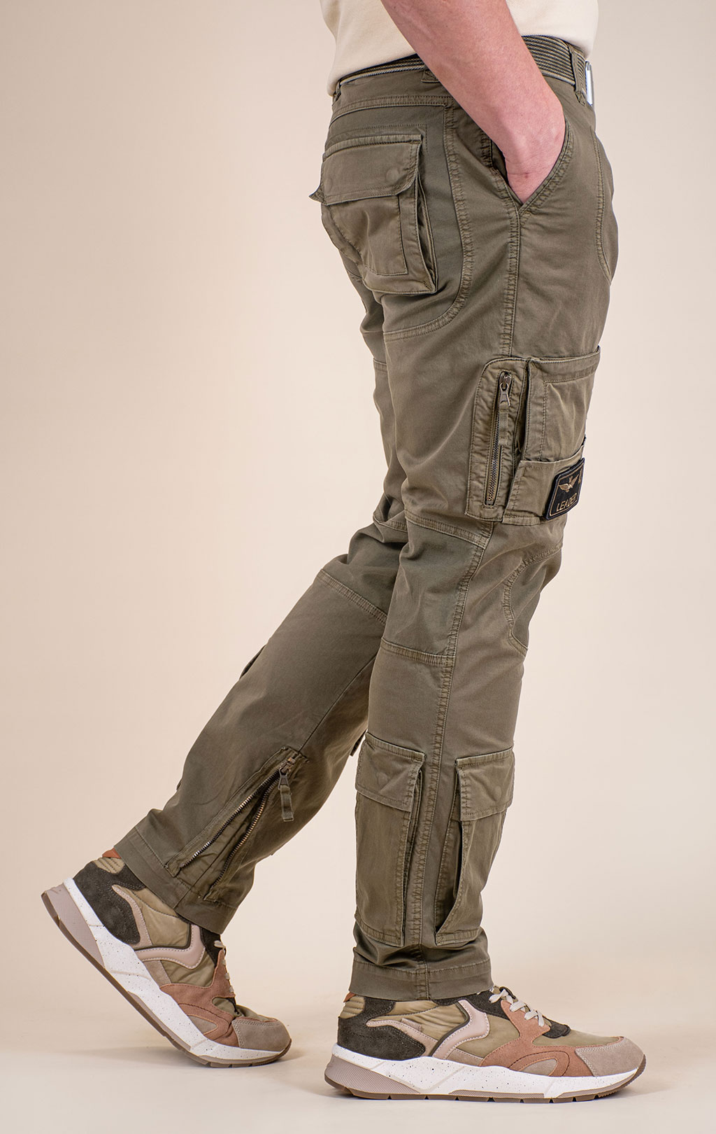 Брюки-карго AERONAUTICA MILITARE ANTI-G SS 26/AL green (PA 1387) 
