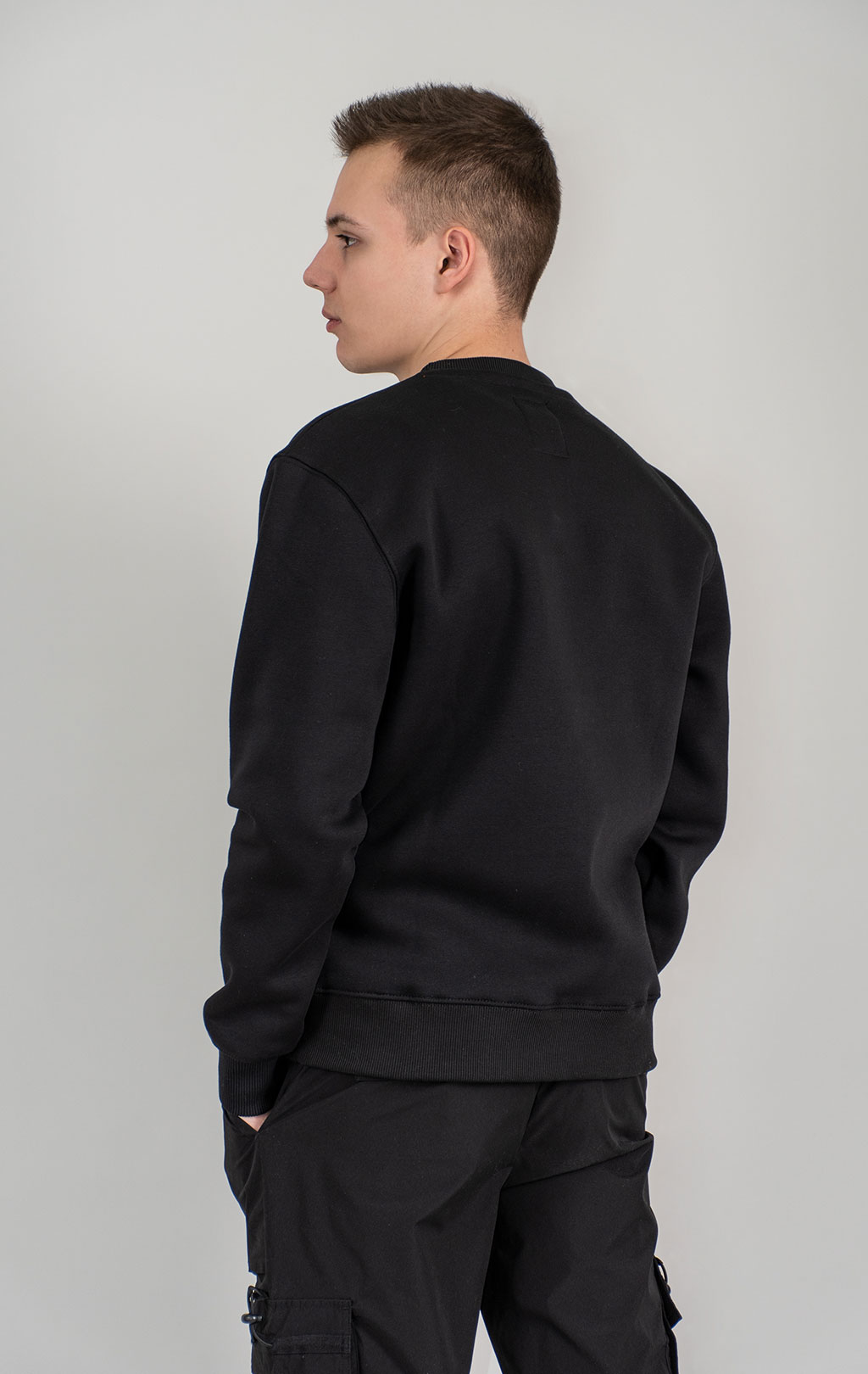 Свитшот ALPHA INDUSTRIES BASIC SWEATER SMALL LOGO black 