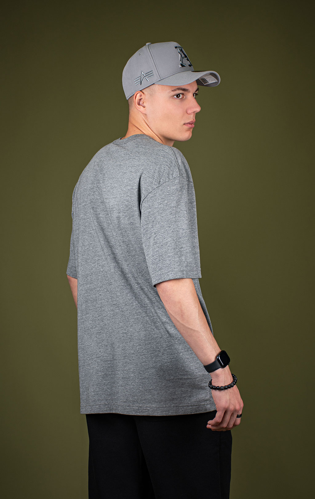 Футболка ALPHA INDUSTRIES ESSENTIAL RELAXED TEE FW 25/26 medium charcoal heather 