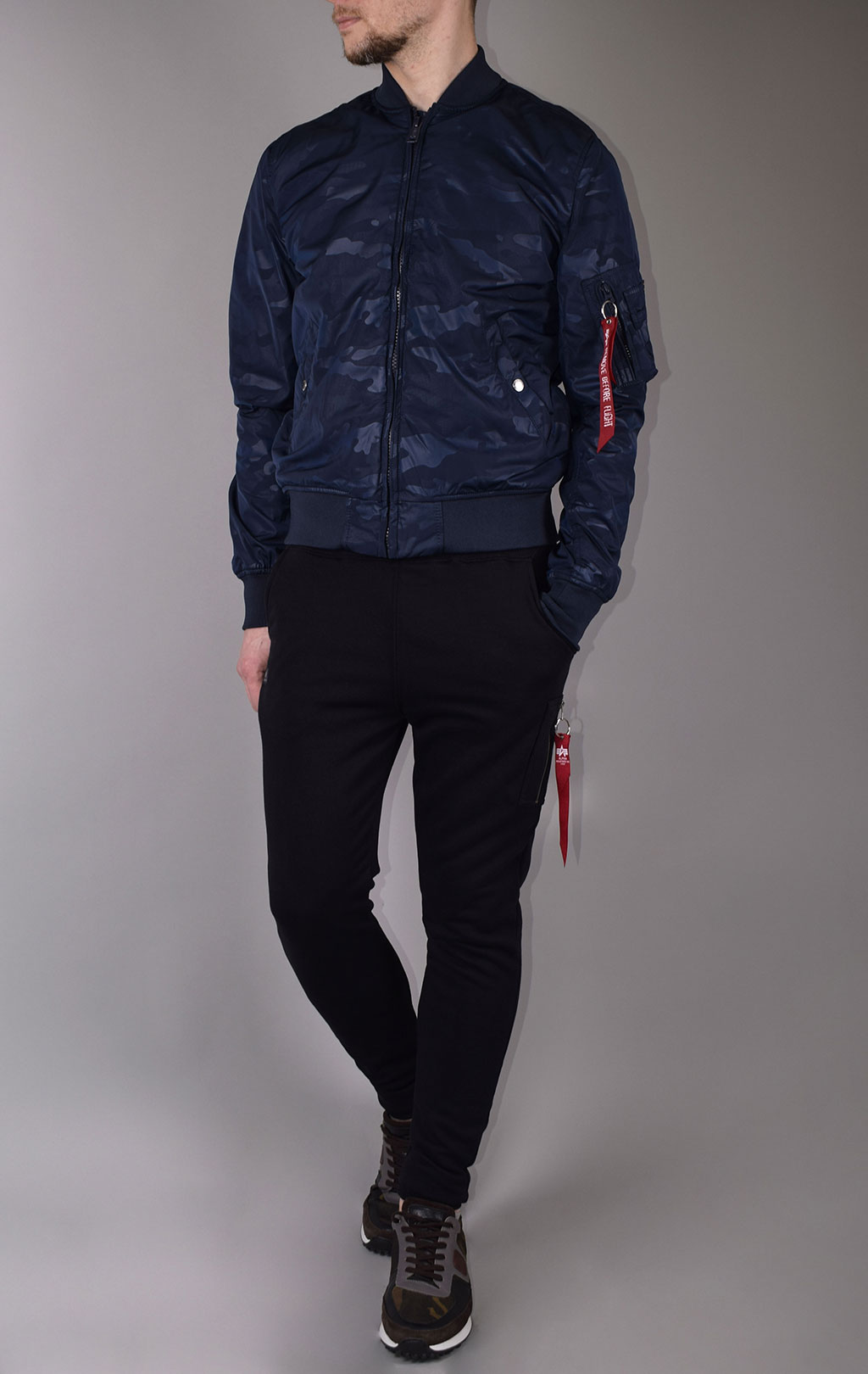 Бомбер ALPHA INDUSTRIES MA-1 HIDDEN CAMO rep. blue 