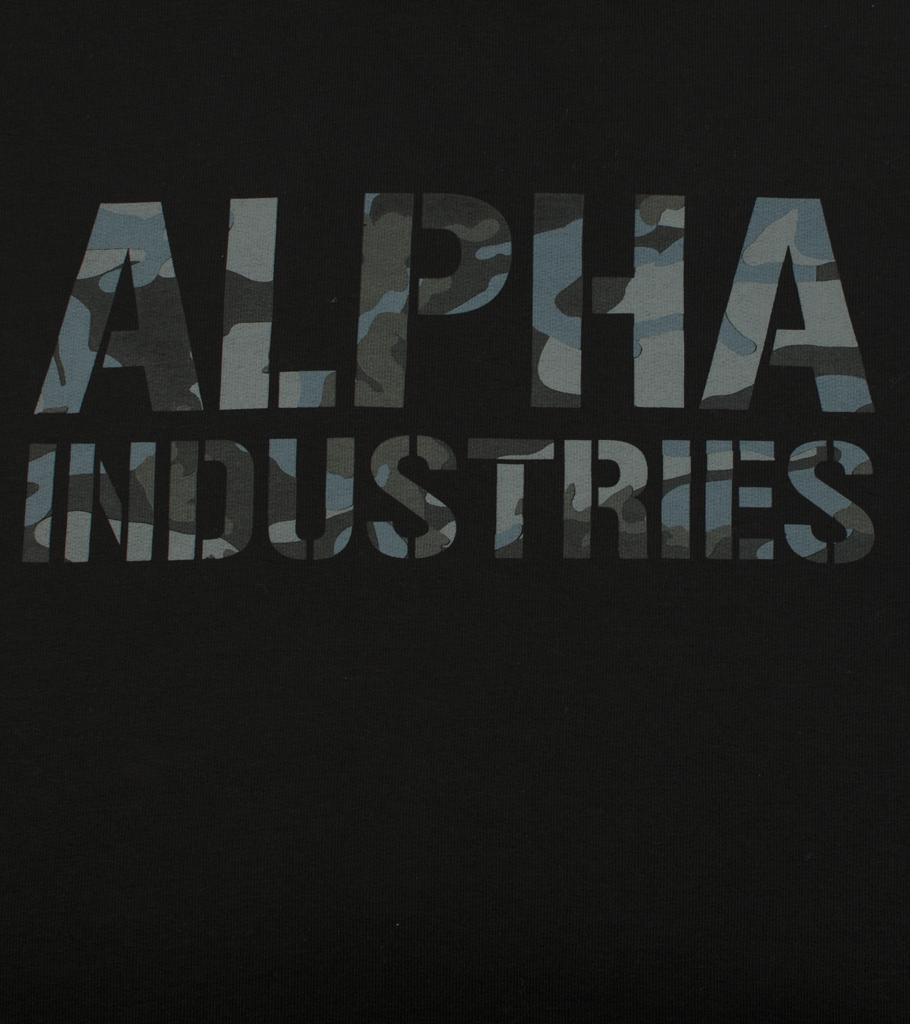 Свитшот ALPHA INDUSTRIES CAMO PRINT black/black 