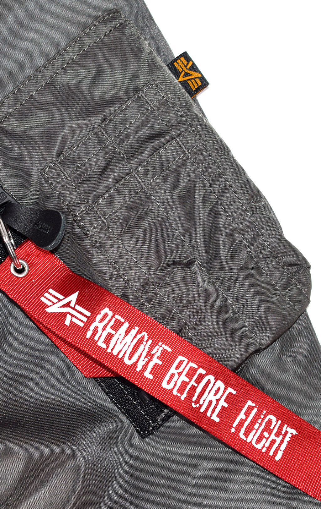 Ветровка-бомбер ALPHA INDUSTRIES MA-1 TT CUSTOM greyblack 