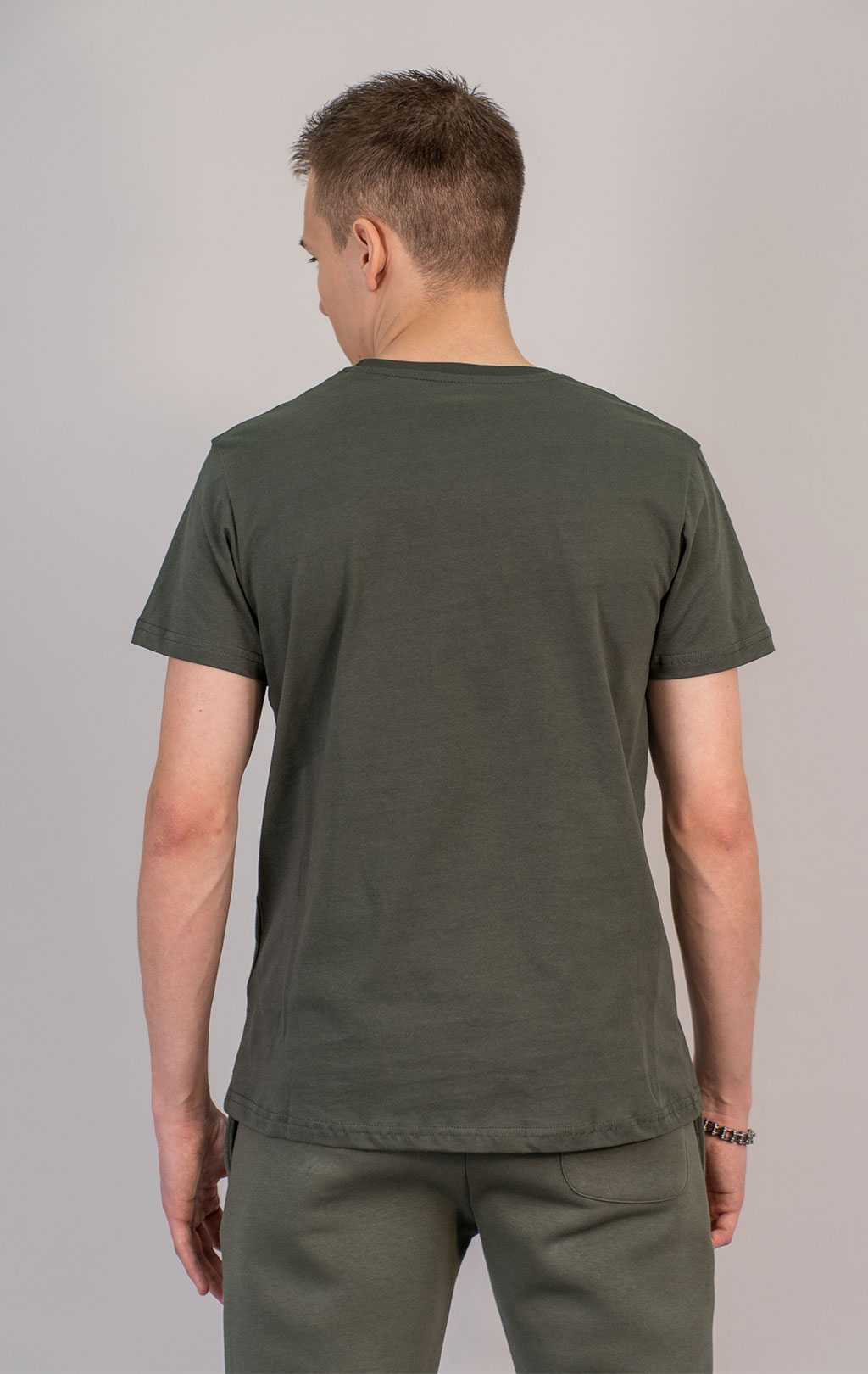 Футболка ALPHA INDUSTRIES BASIC T SMALL LOGO dark olive 