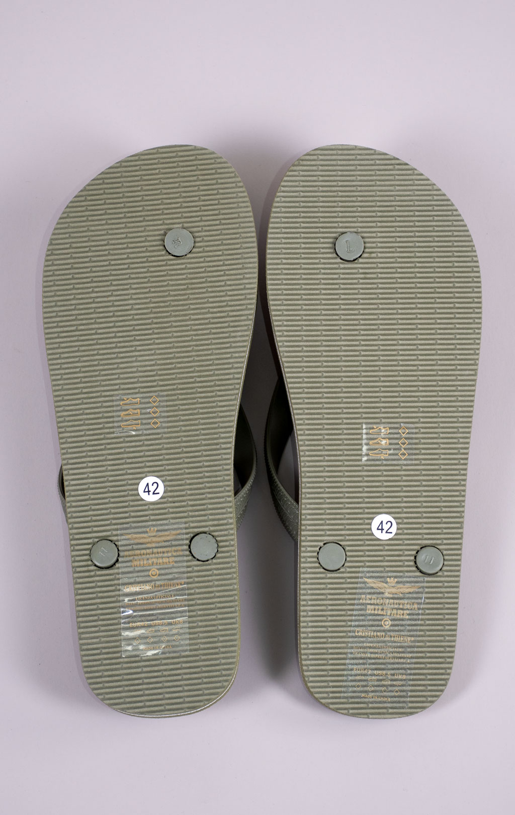Шлёпанцы AERONAUTICA MILITARE (SC 0243) SS 26/CN camouflage verde 